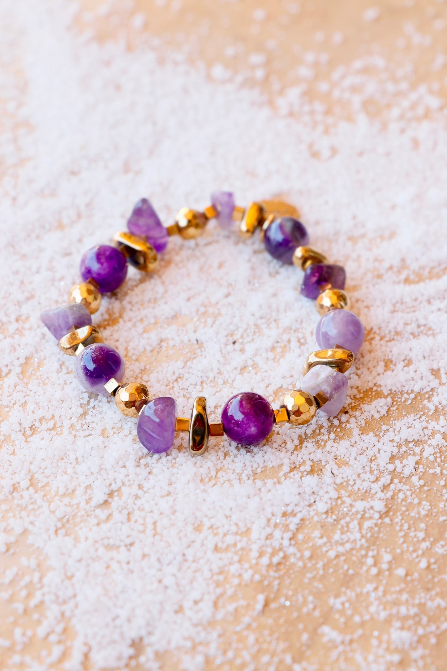 Bracelet MANTRA - Apaisement & Clarté Mentale en Améthyste