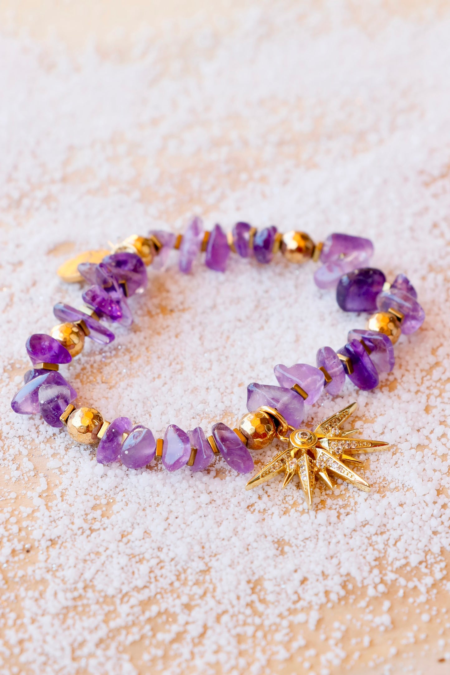 Bracelet MANTRA - Apaisement & Clarté Mentale en Améthyste