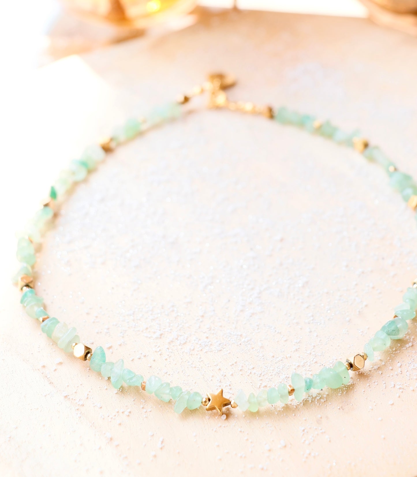 Collier Tour de Cou SAMATA – Chance & Harmonie en Aventurine