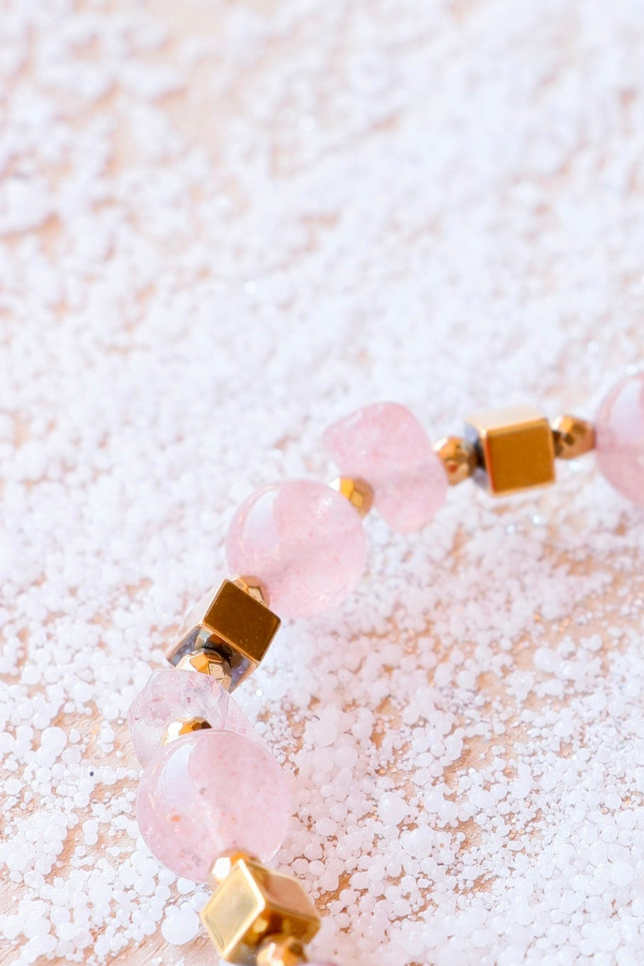 Bracelet RASA en Quartz Framboise – Joie de vivre, Douceur & Amour de soi