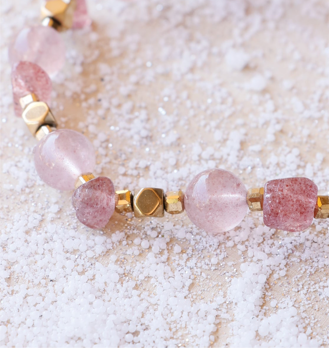 Bracelet RASA en Quartz Framboise – Joie de vivre, Douceur & Amour de soi