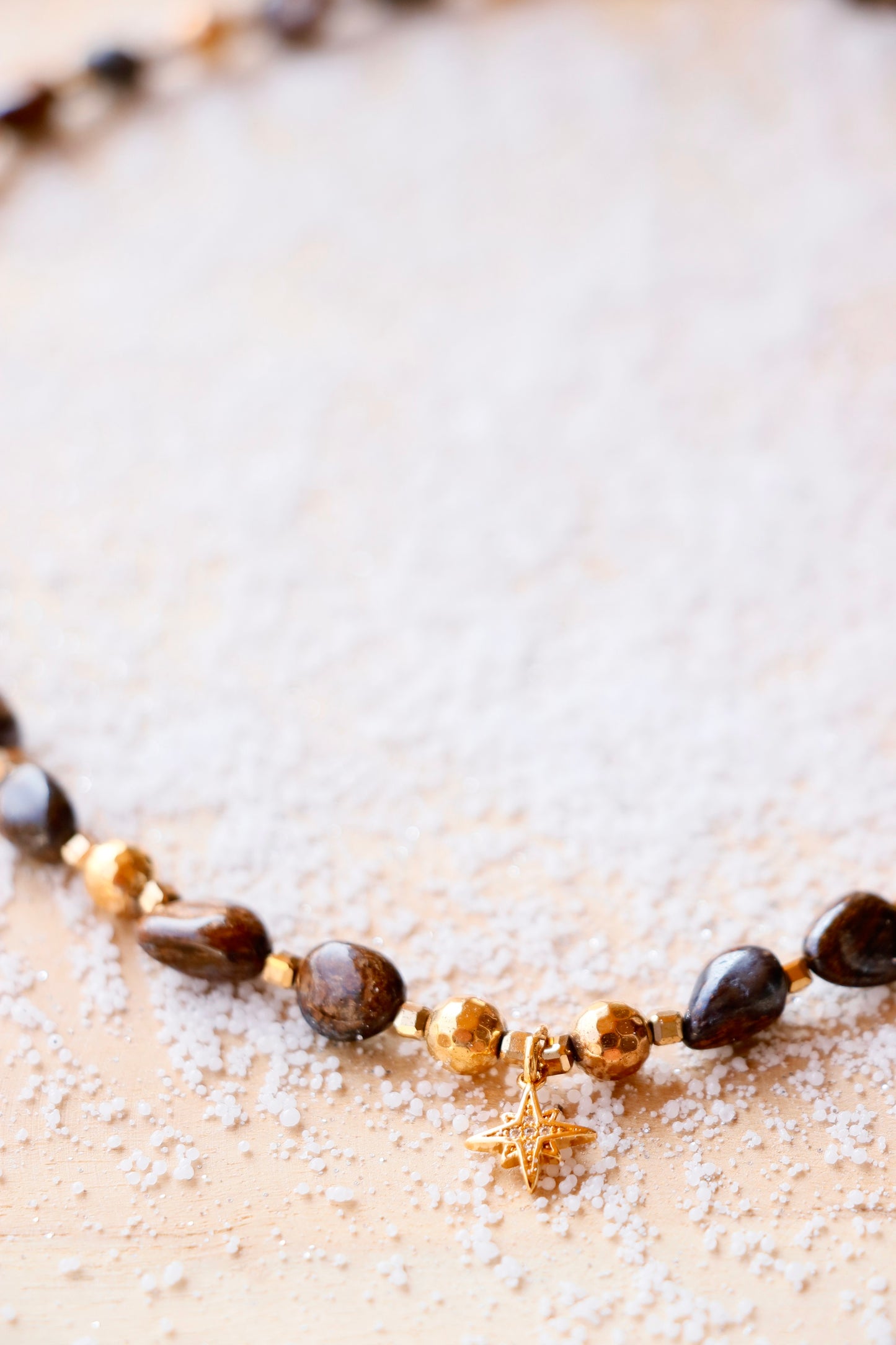 Collier pendentif Étoile SADHANA – Protection & Stabilité en Bronzite