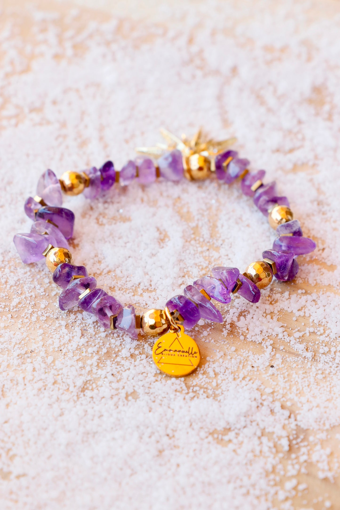 Bracelet MANTRA - Apaisement & Clarté Mentale en Améthyste