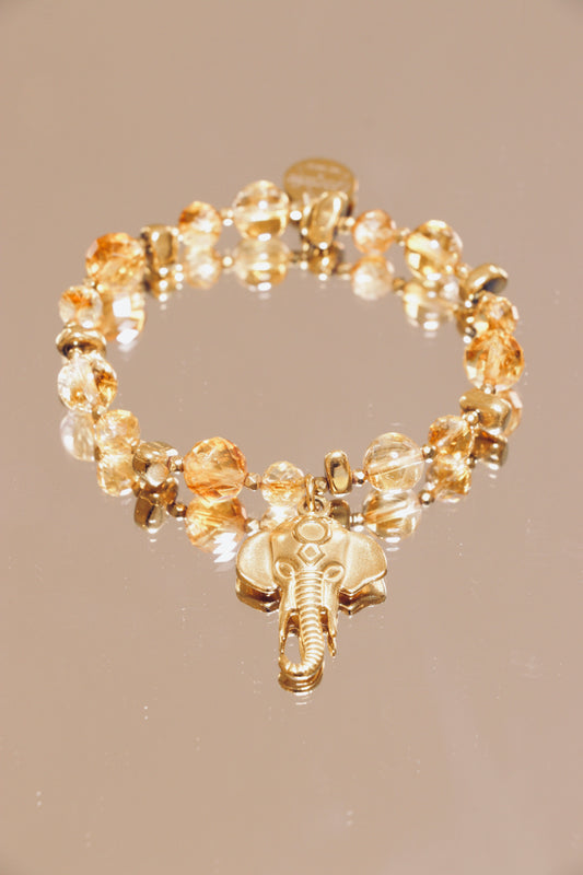 Bracelet LAKSHMI Abondance & Énergie Positive en Citrine