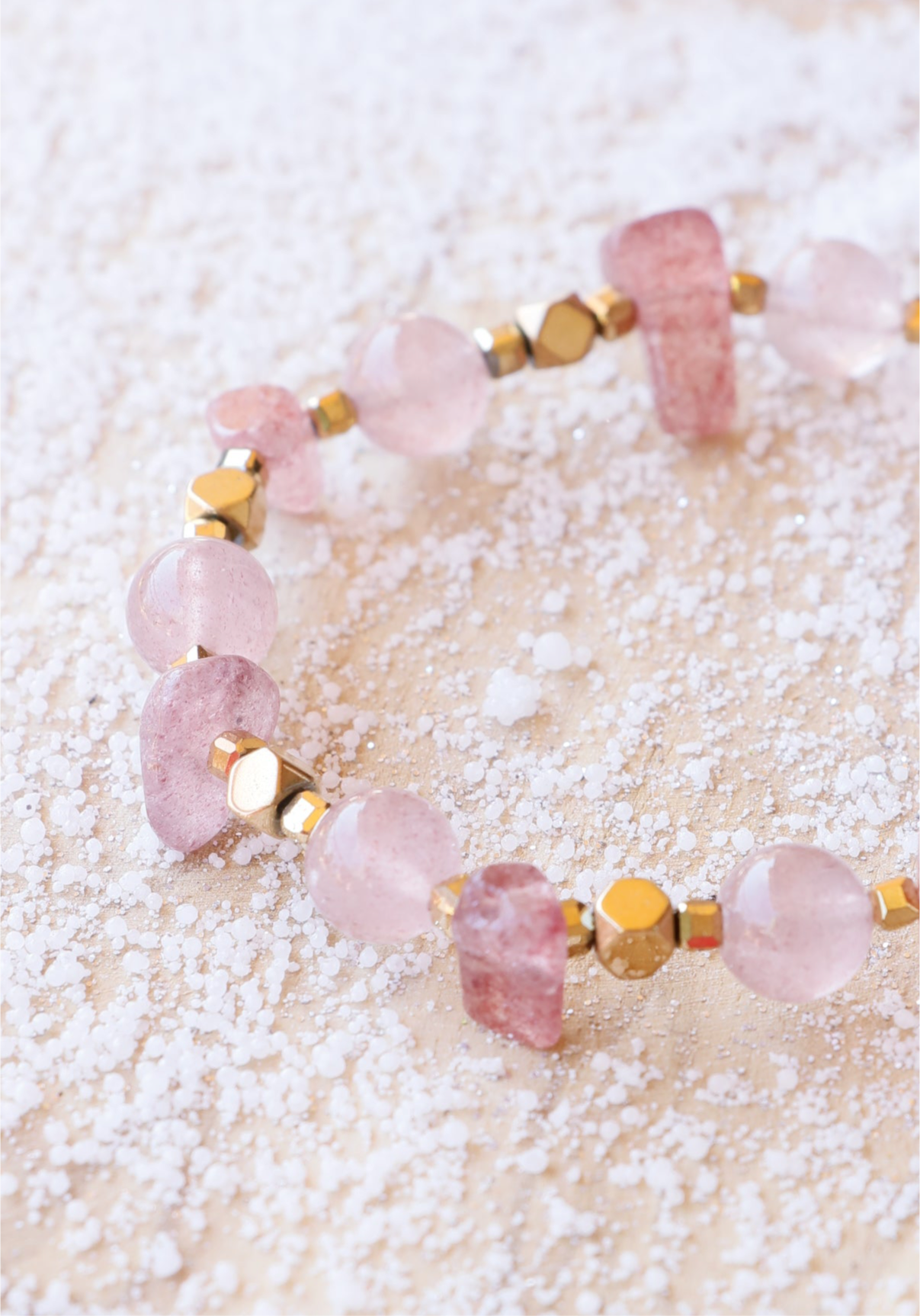 Bracelet RASA en Quartz Framboise – Joie de vivre, Douceur & Amour de soi