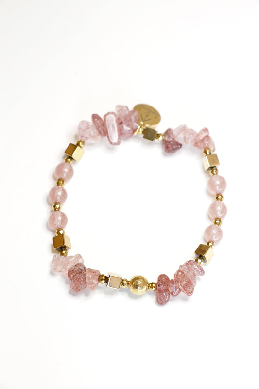 Bracelet RASA en Quartz Framboise