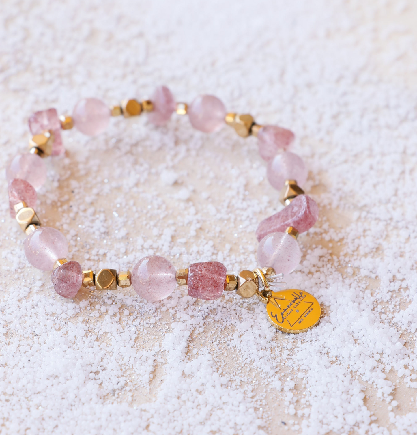 Bracelet RASA en Quartz Framboise – Joie de vivre, Douceur & Amour de soi