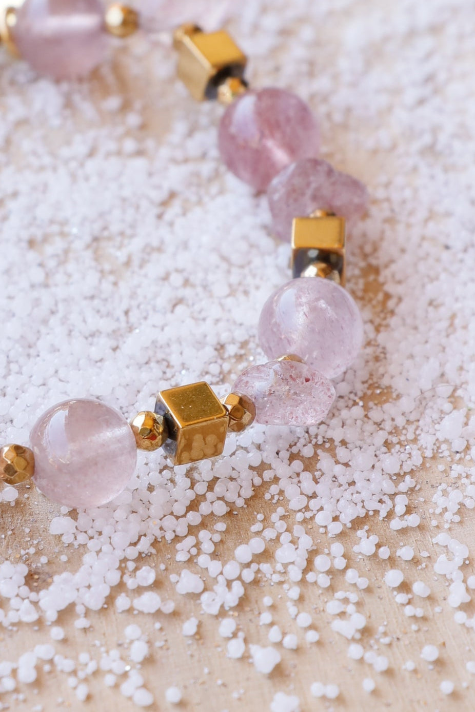 Bracelet RASA en Quartz Framboise – Joie de vivre, Douceur & Amour de soi