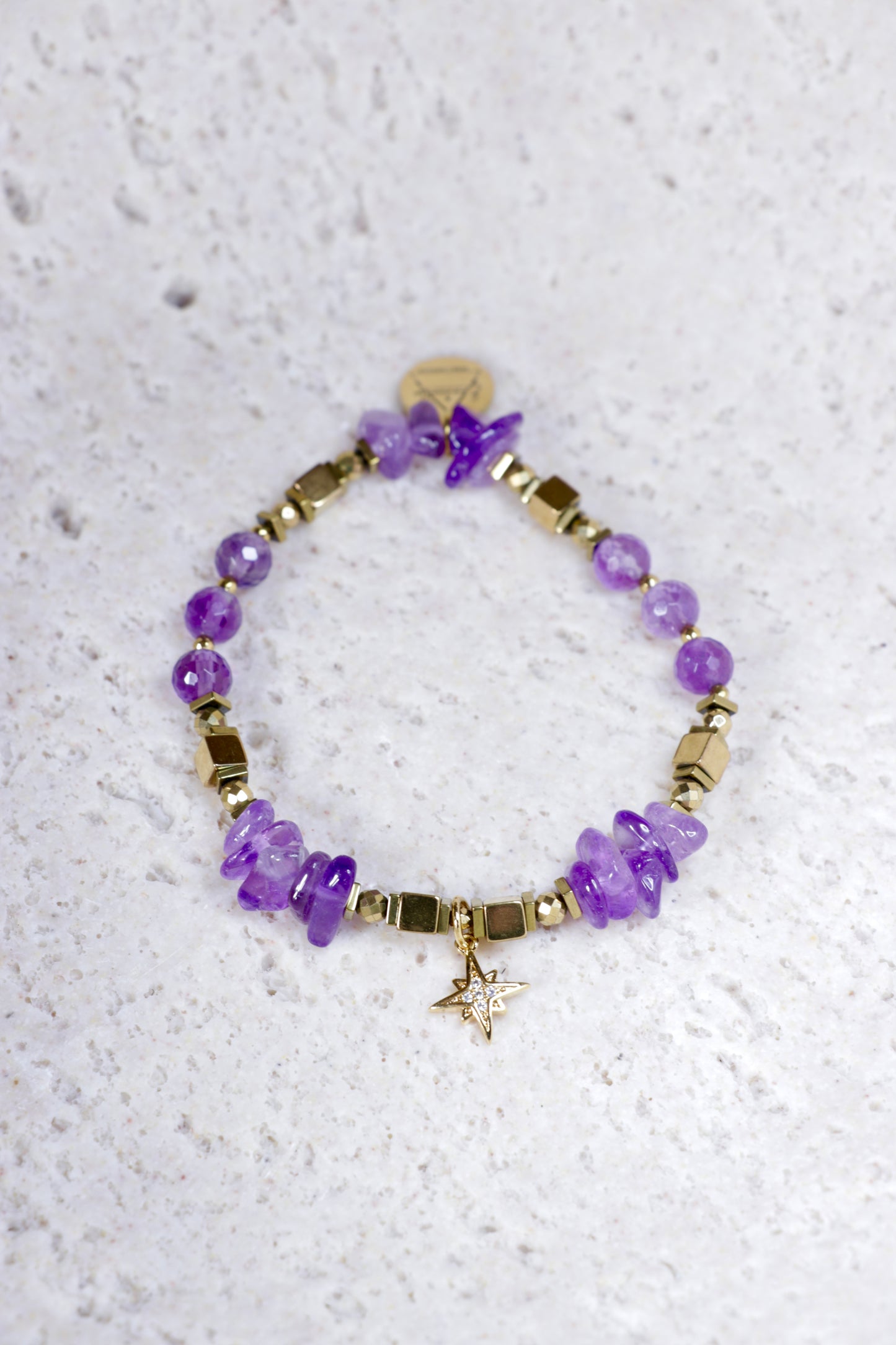 Amethyst MANTRA Bracelet 🜄 I am serene and guided