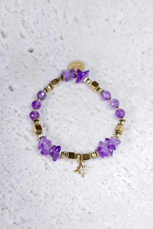 SILENCE - Bracelet en Améthyste | APAISEMENT