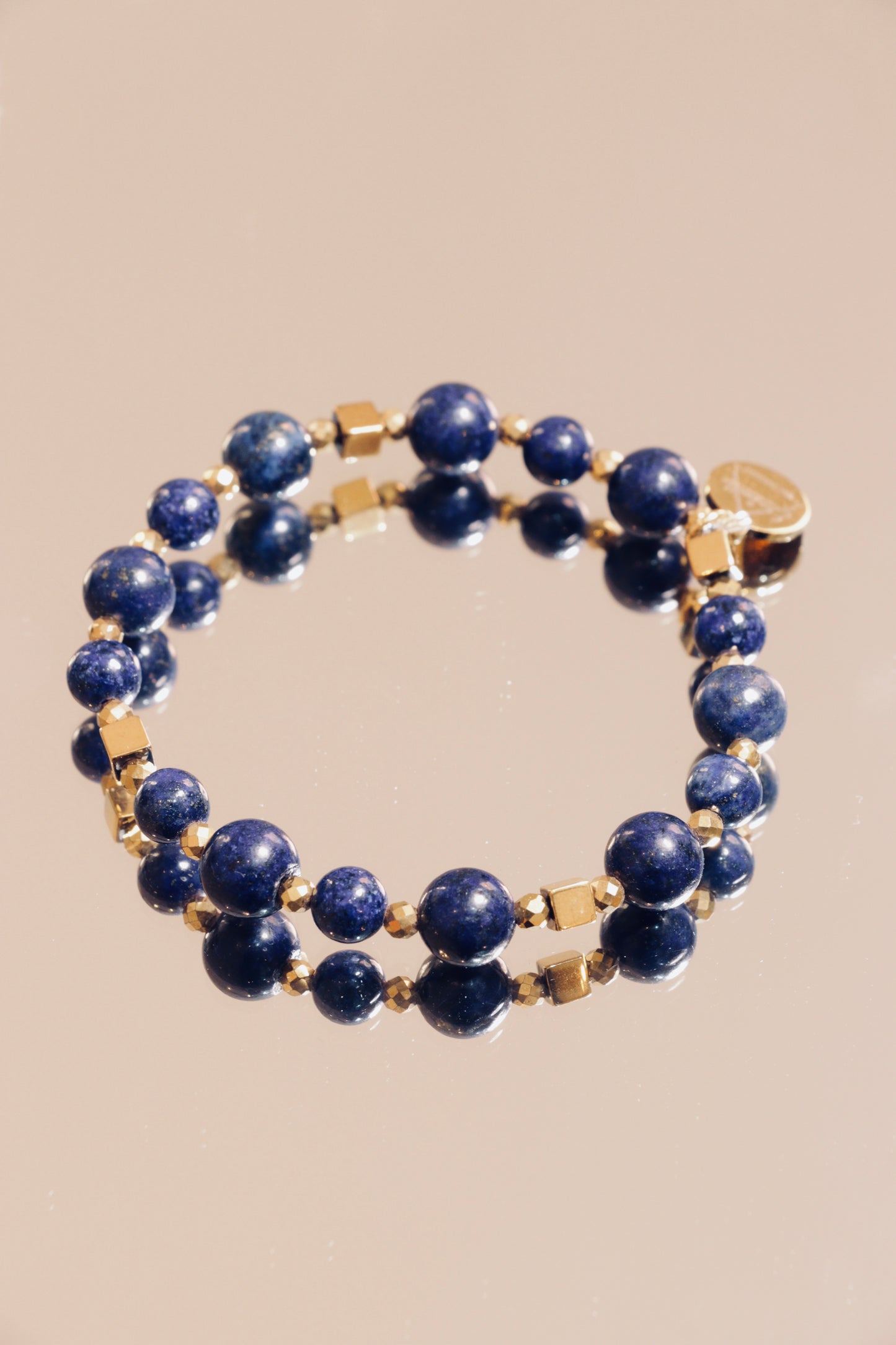 Bracelet JÑĀNA en Lapis Lazuli – Intuition & Communication Authentique