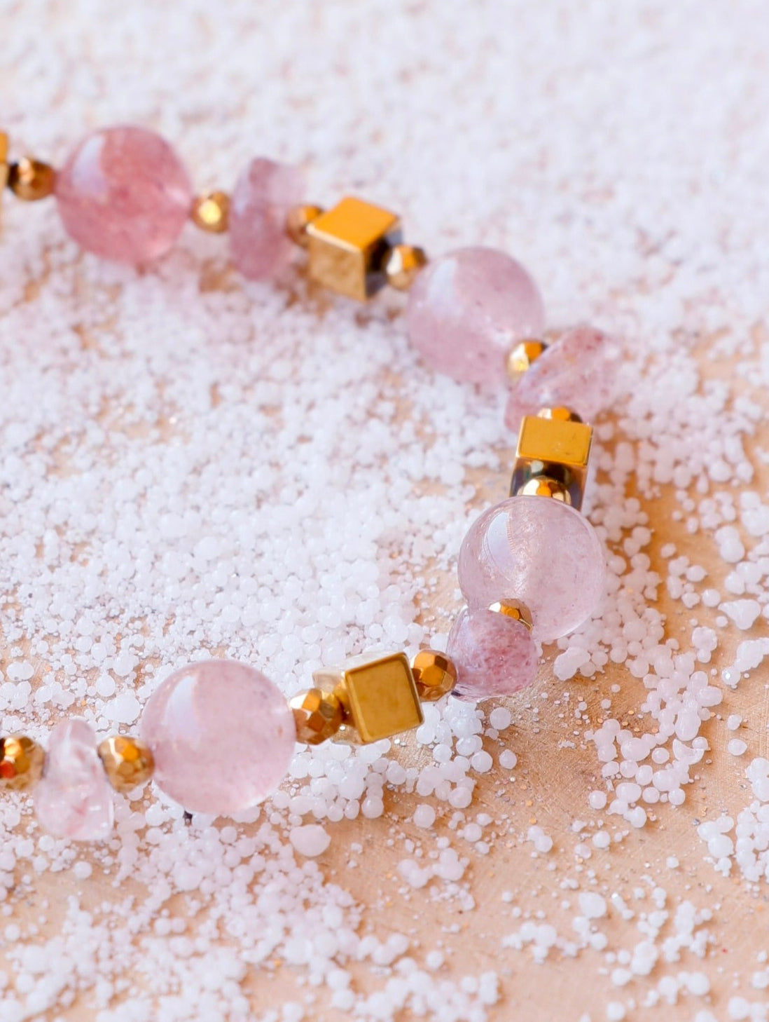 Bracelet RASA en Quartz Framboise – Joie de vivre, Douceur & Amour de soi