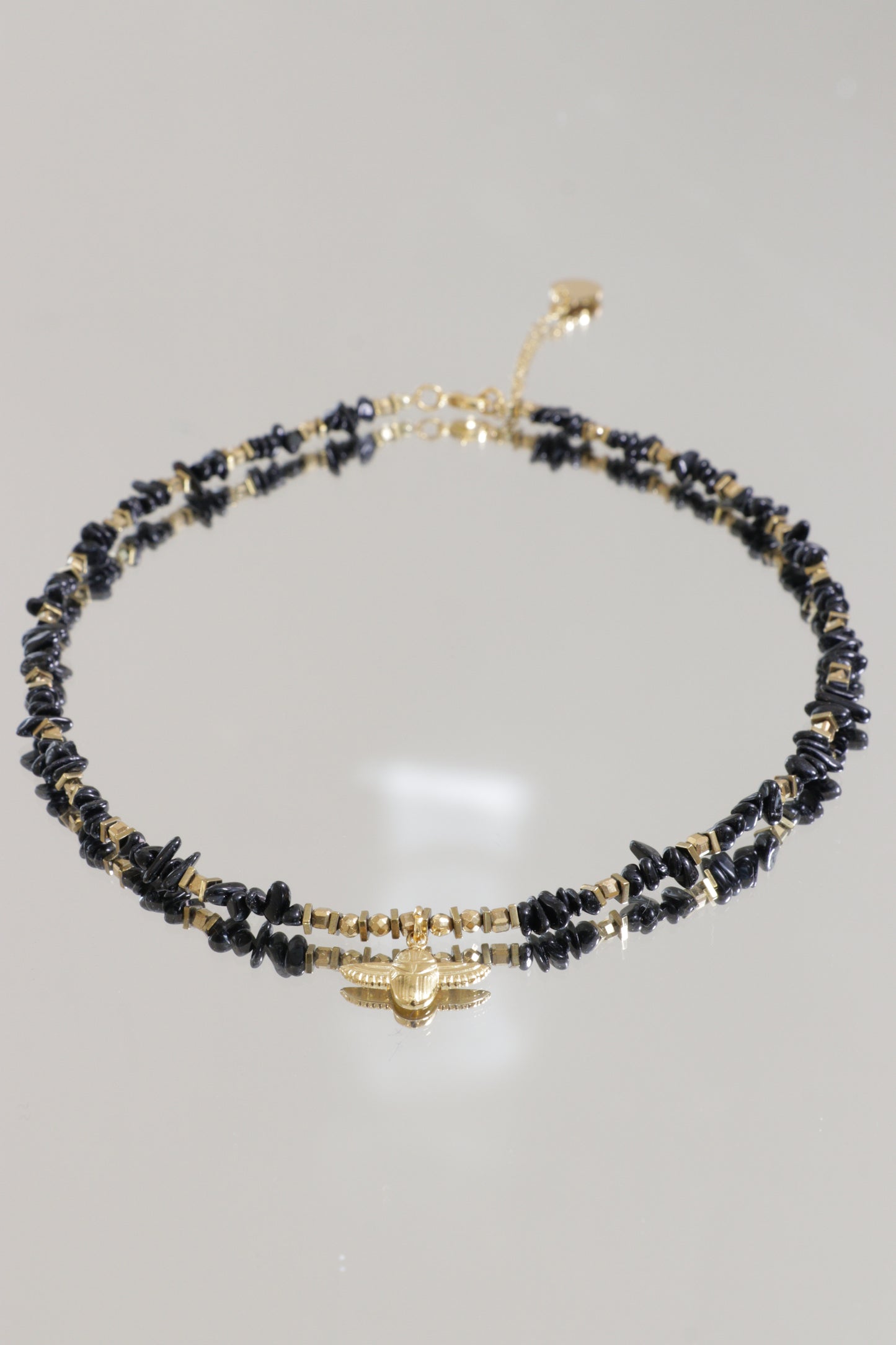 Collier Tour de cou en Tourmaline Noire KSHAMA Protection & Ancrage