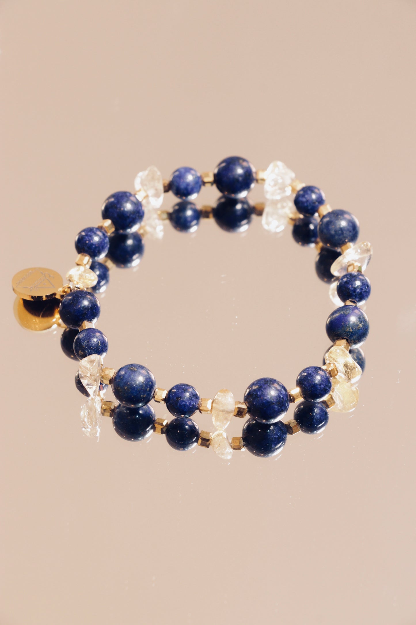 Bracelet JÑĀNA en Lapis Lazuli – Intuition & Communication Authentique