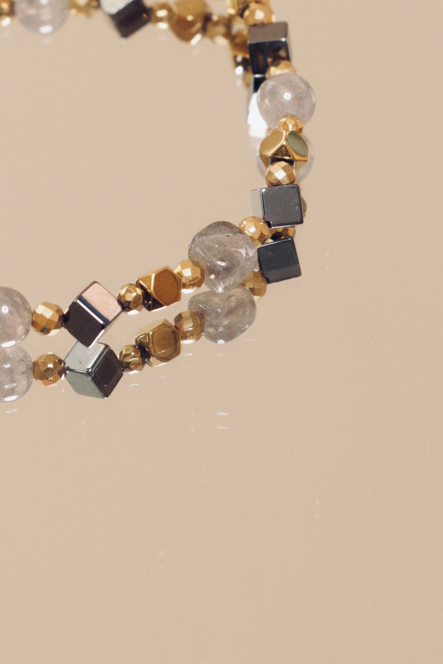 Bracelet MAYA Oeil de Protection, stabilisation émotionnelle & régénération Énergétique en Labradorite