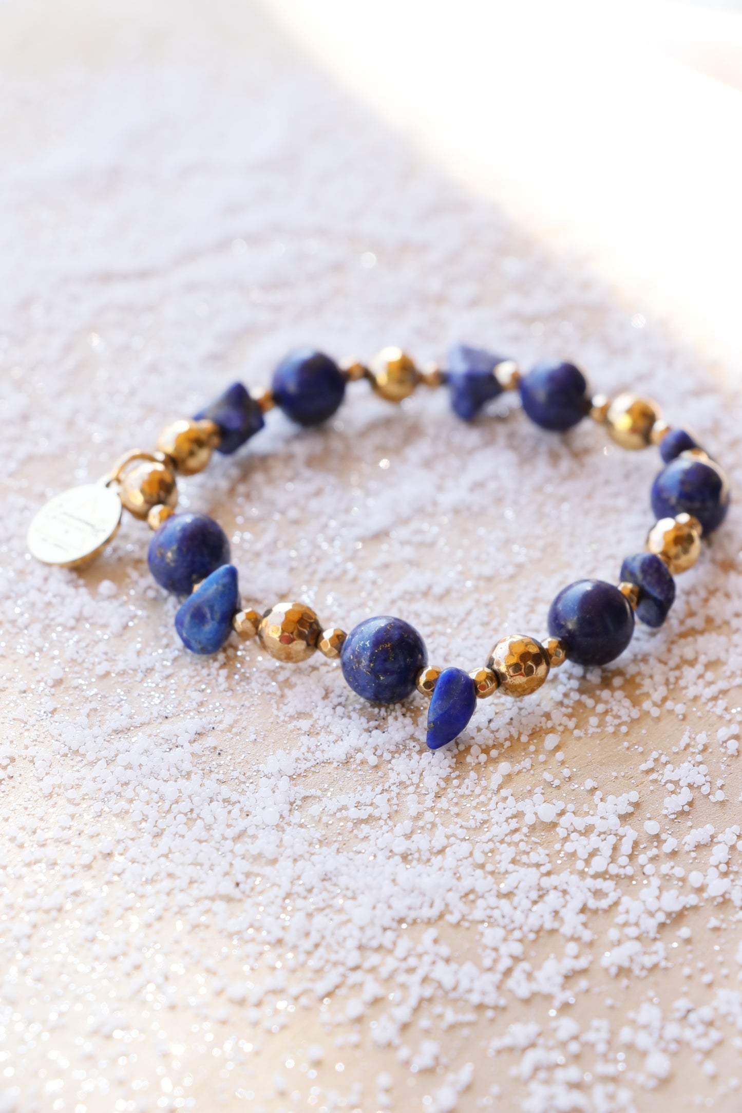 Bracelet JÑĀNA en Lapis Lazuli – Intuition & Communication Authentique