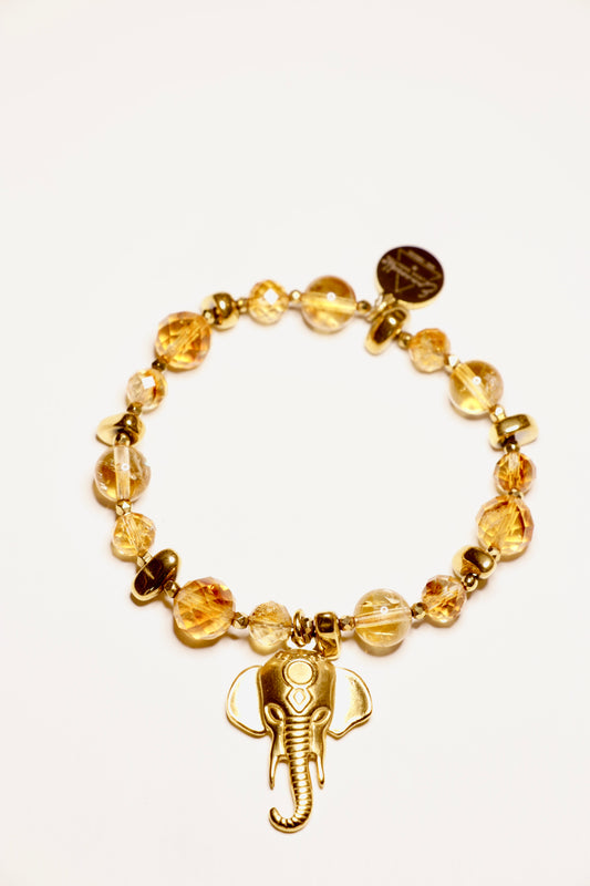Bracelet LAKSHMI en Citrine