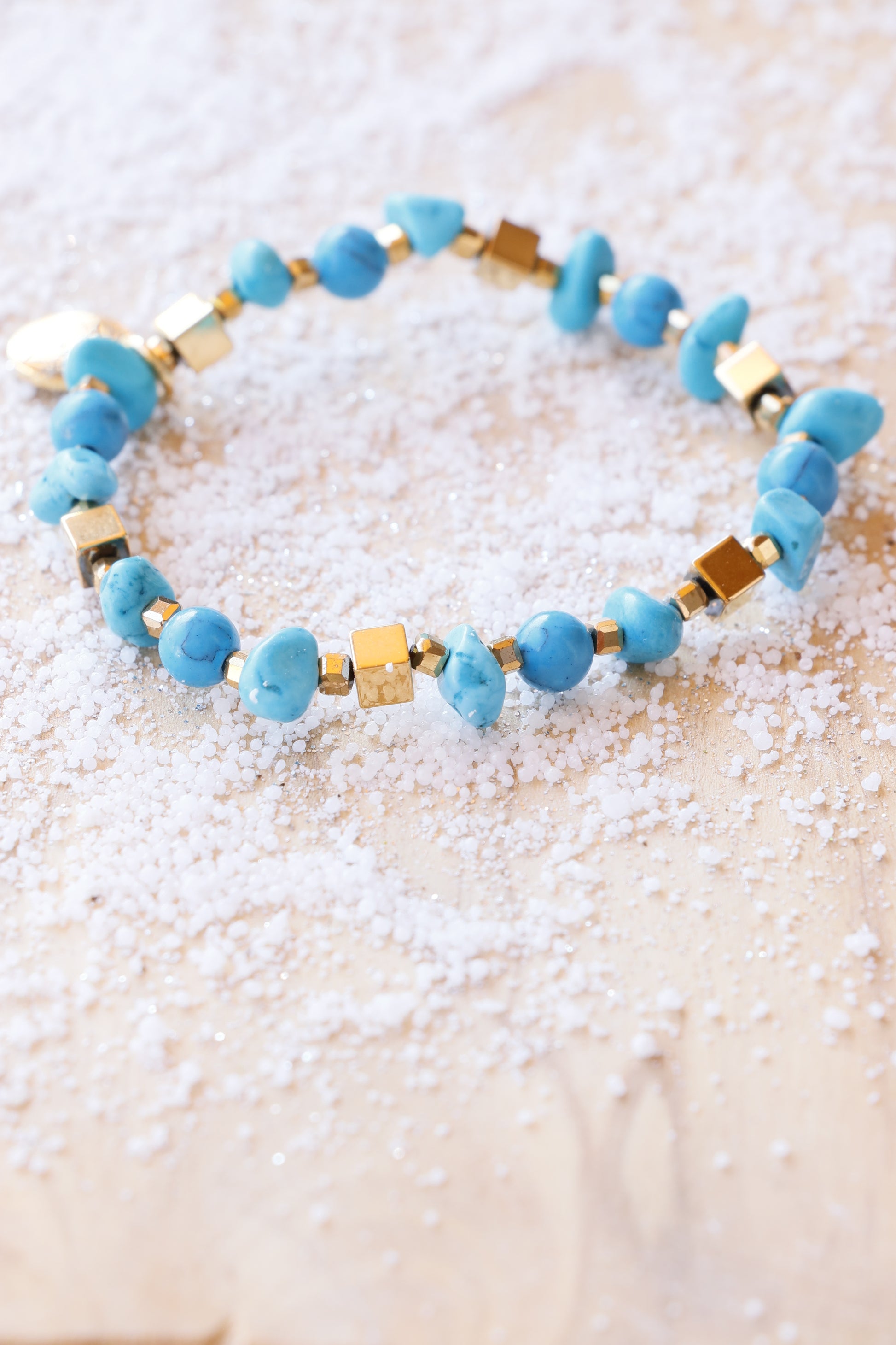 Bracelet en turquoise Emmanuelle Bijoux Création