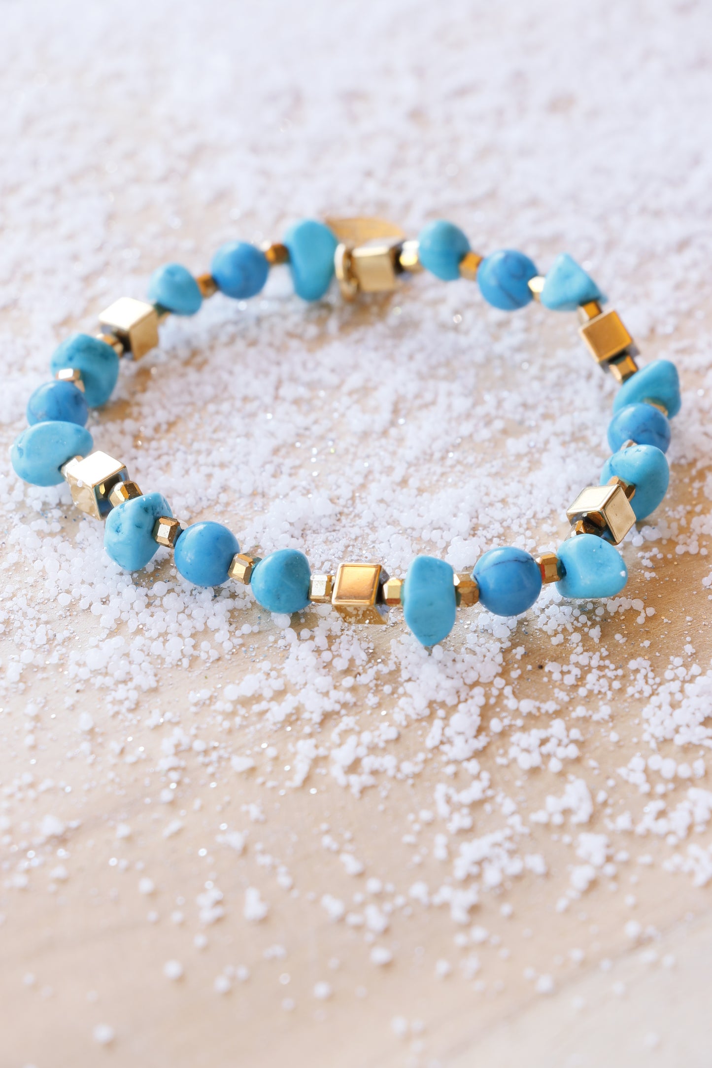 Bracelet en turquoise Emmanuelle Bijoux Création
