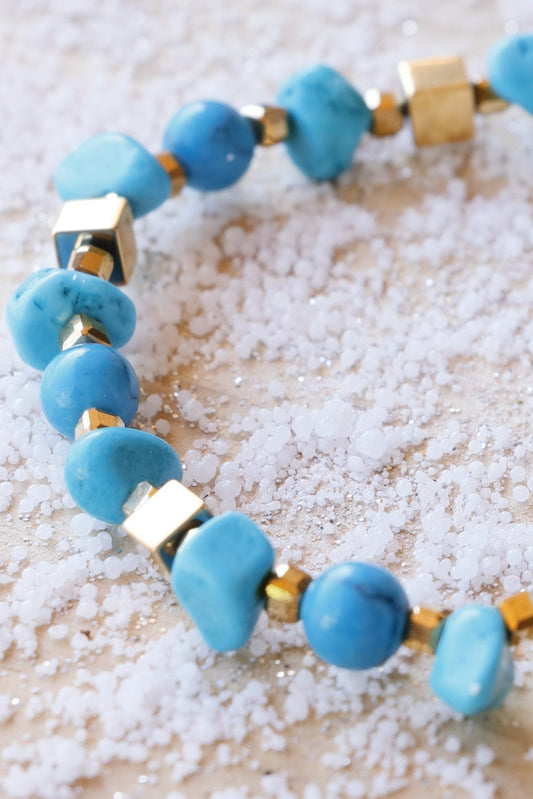 Bracelet en turquoise Emmanuelle Bijoux Création