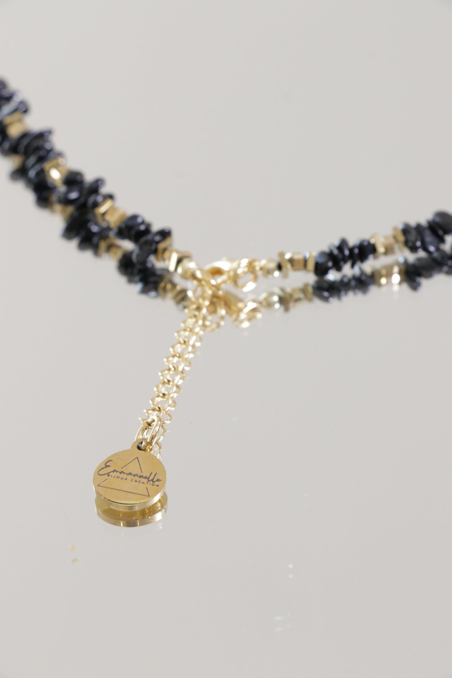 Collier Tour de cou en Tourmaline Noire KSHAMA Protection & Ancrage