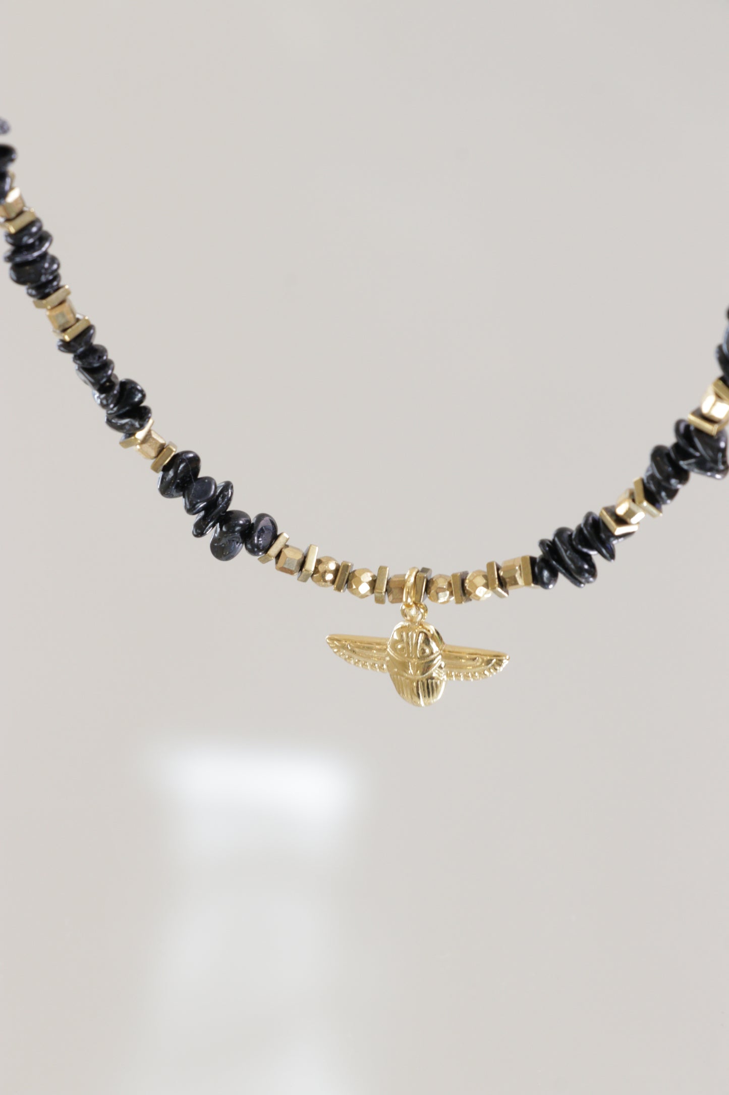 Collier Tour de cou en Tourmaline Noire KSHAMA Protection & Ancrage