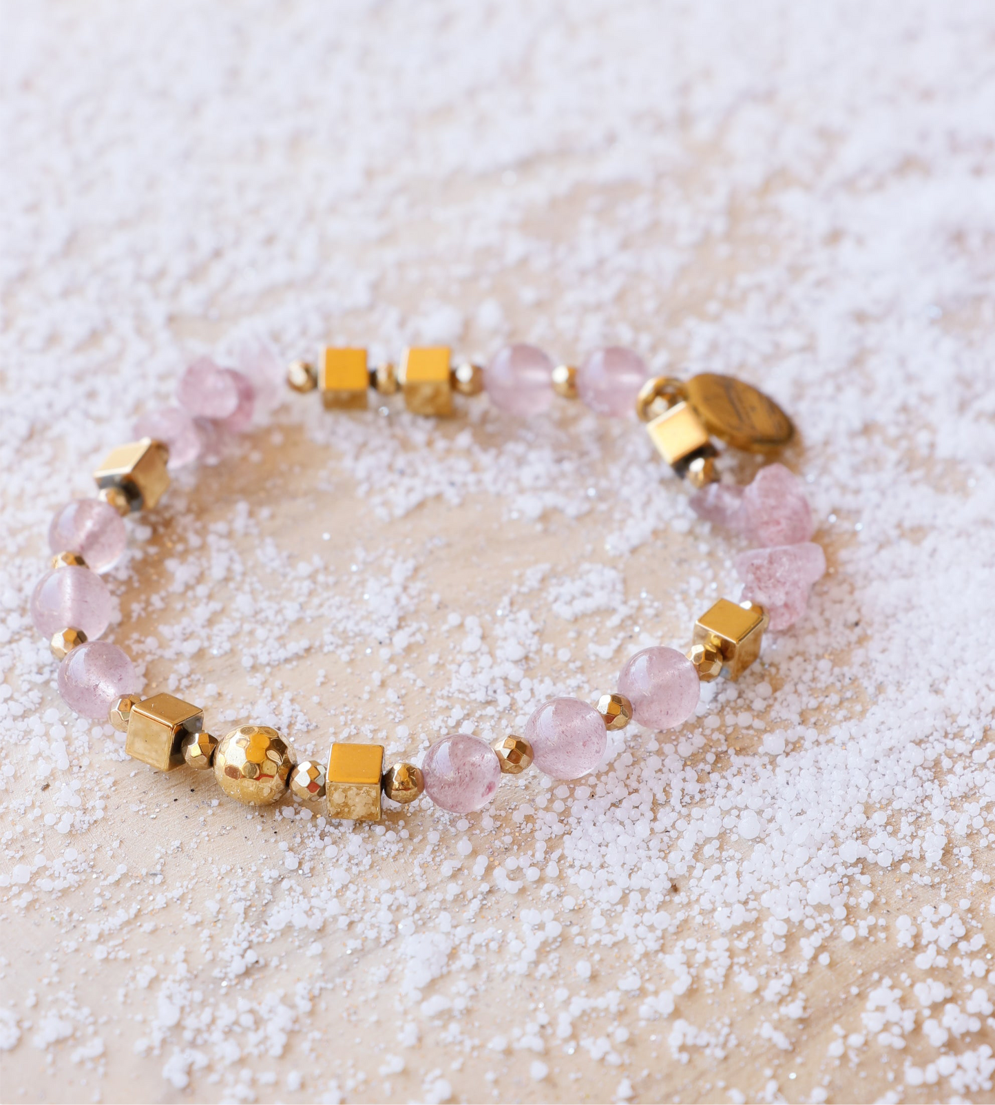 Bracelet RASA en Quartz Framboise – Joie de vivre, Douceur & Amour de soi
