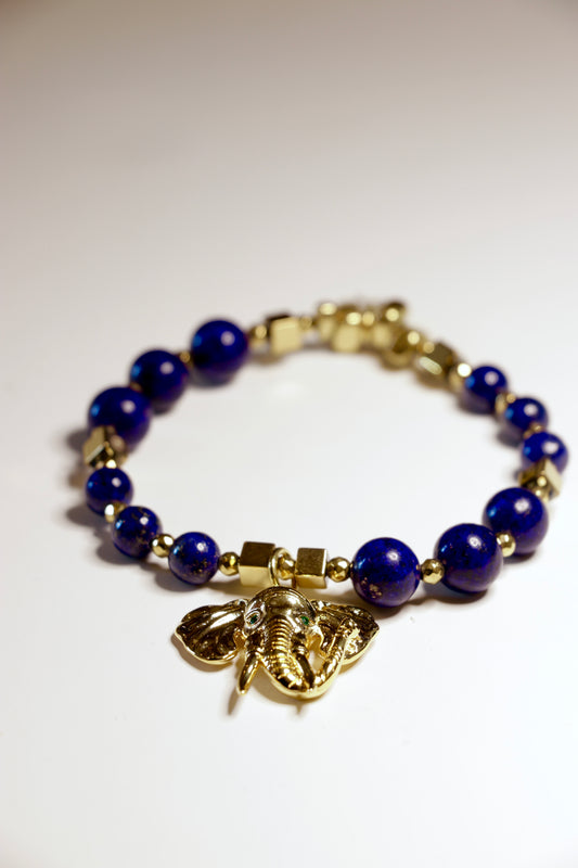Bracelet SATYA en Lapis Lazuli ✧︎ Je parle avec calme et confiance