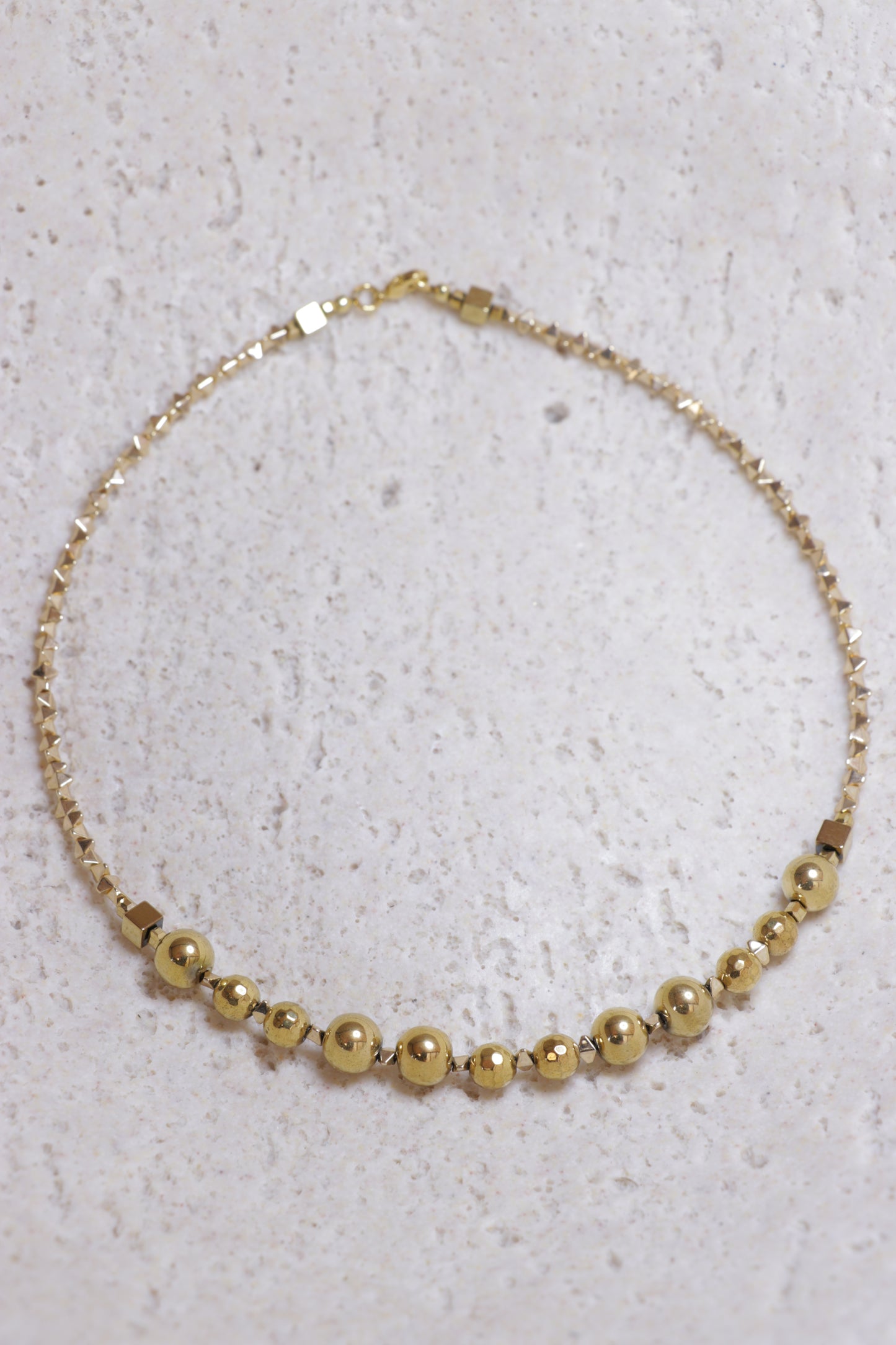 DHĀRANA Hematite Gold Plated Choker 🜃 I stand my ground. I am stable.