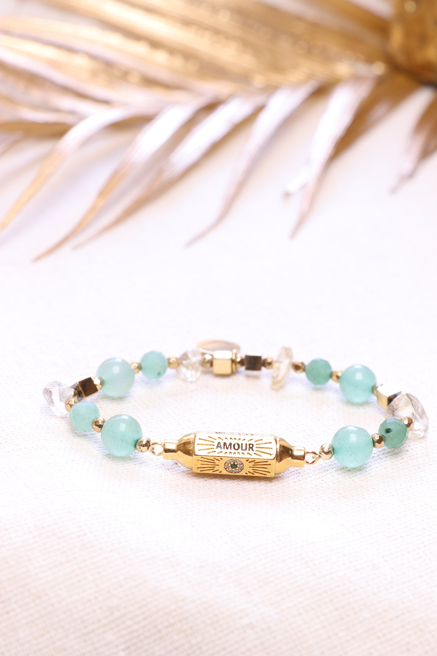 LUMEN -  Bracelet en Aventurine | Abondance & Opportunités