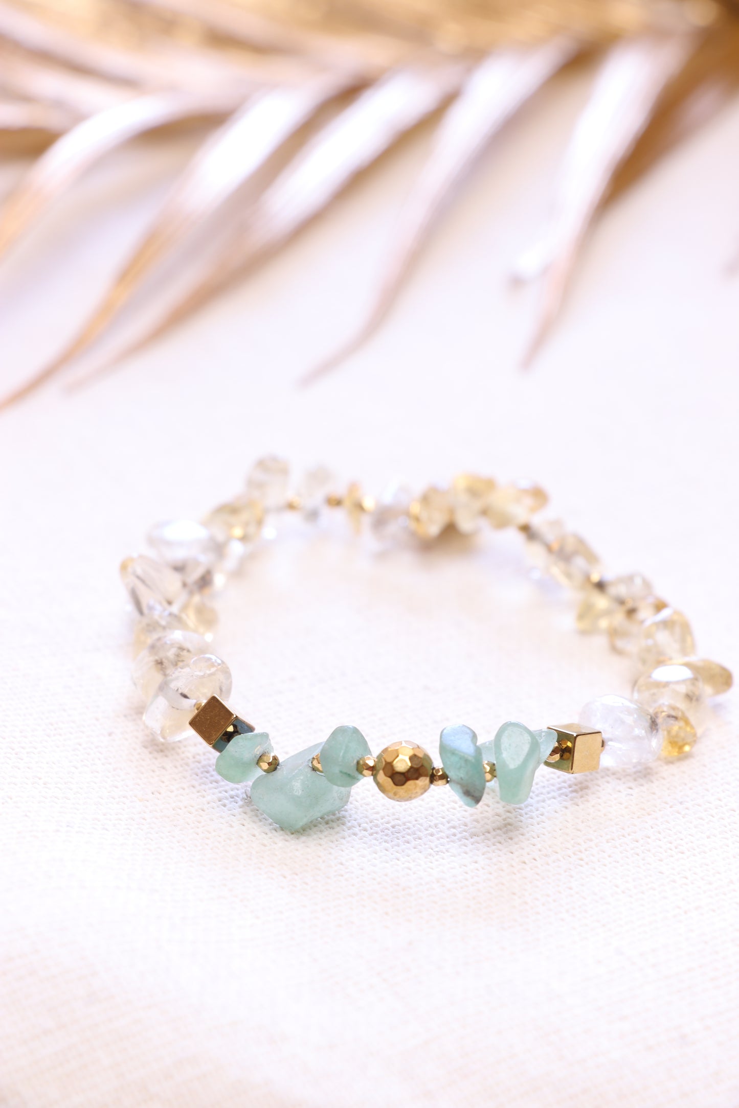 LUMEN -  Bracelet en Aventurine | Abondance & Opportunités