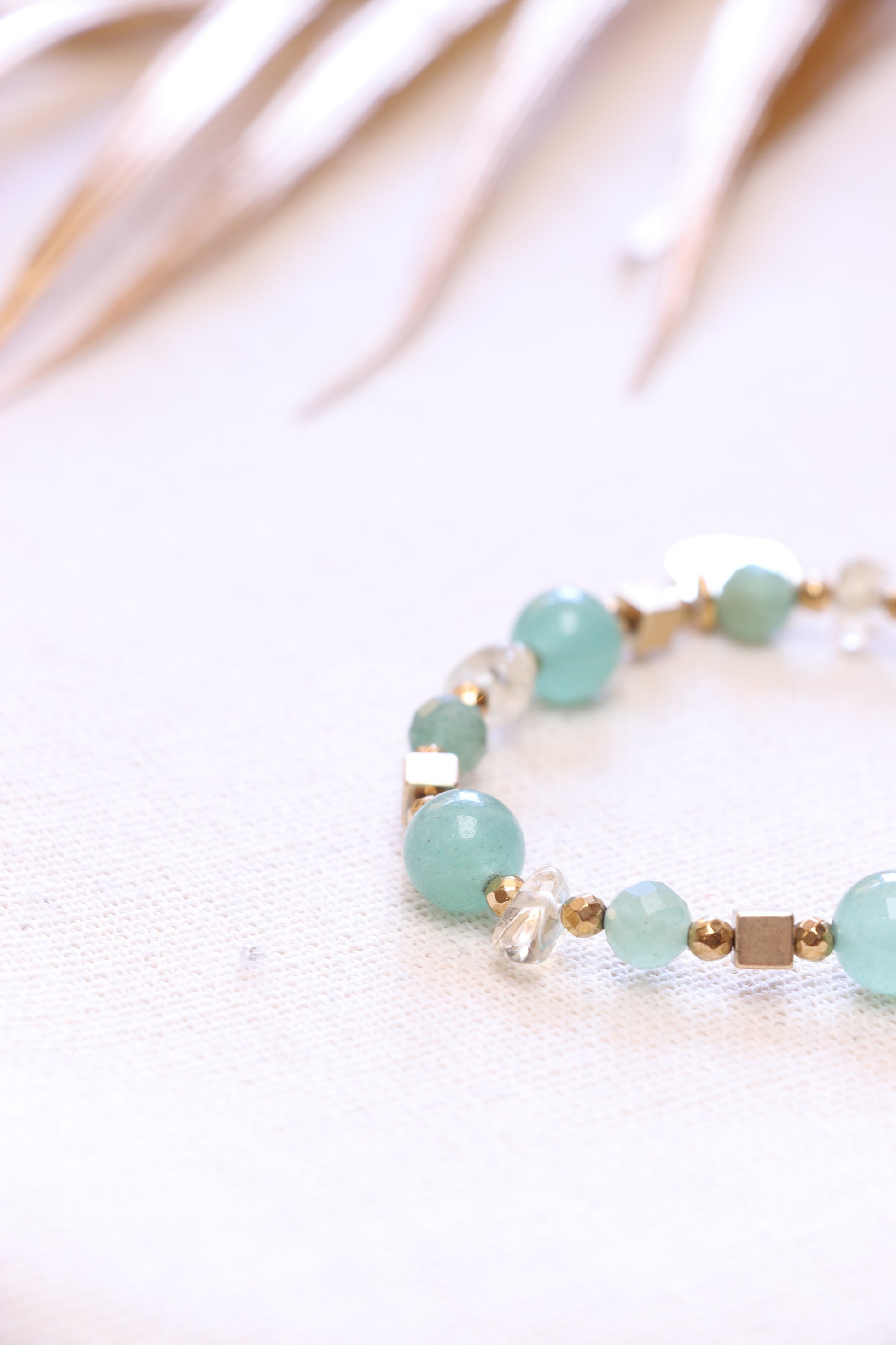 Bracelet en Aventurine — Emmanuelle Bijoux