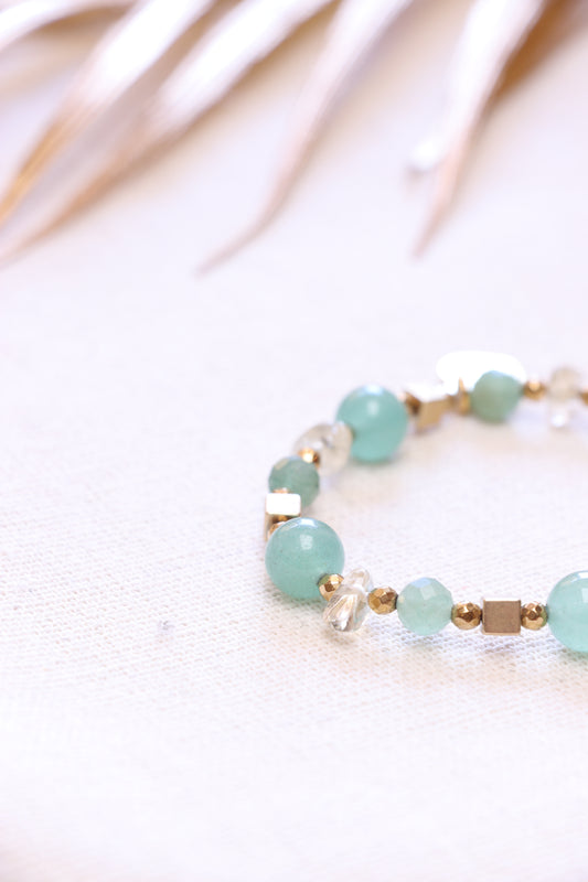 Bracelet en Aventurine — Emmanuelle Bijoux