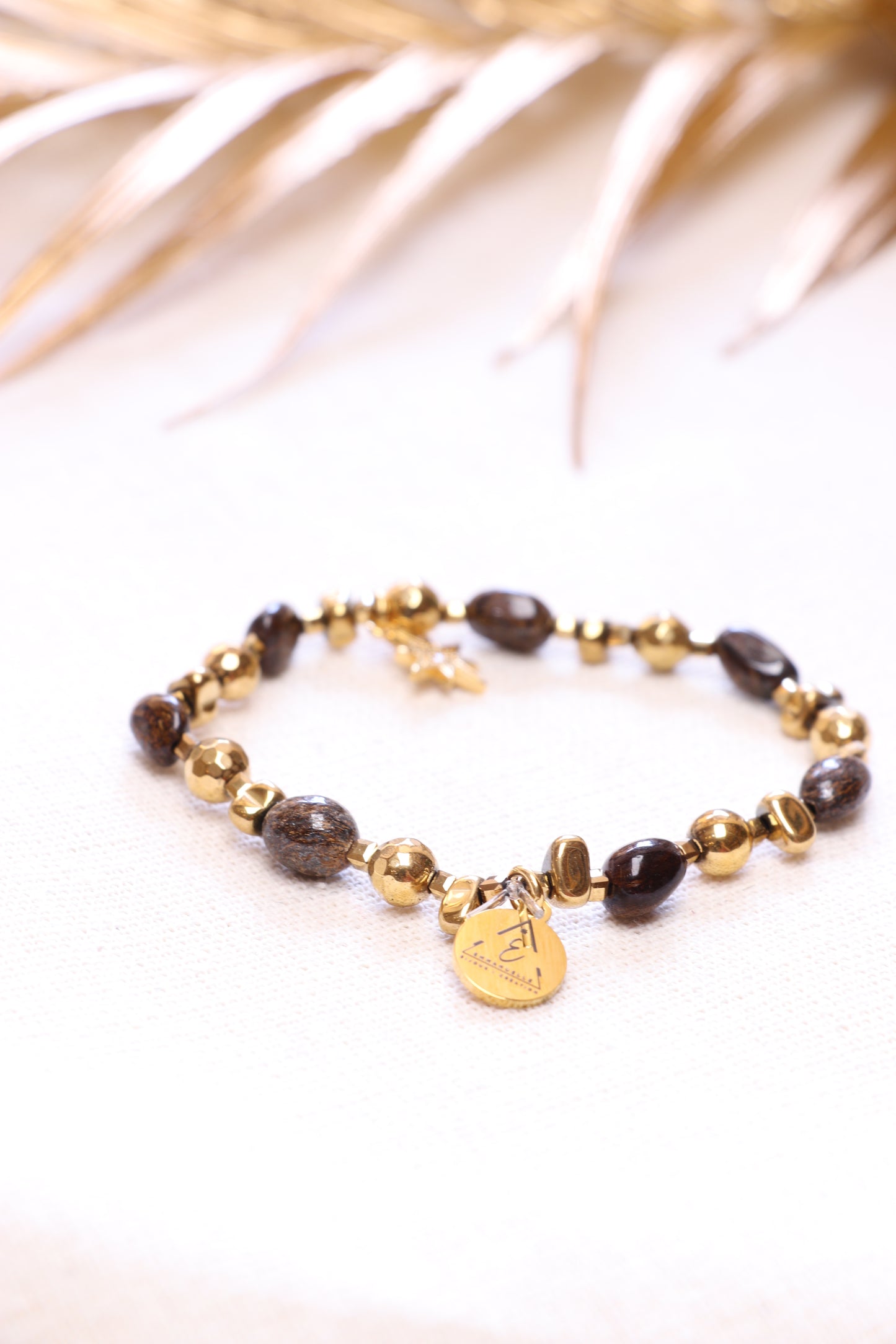 AUDACE - Bracelet en Bronzite Pendentif Étoile | CONFIANCE & COURAGE