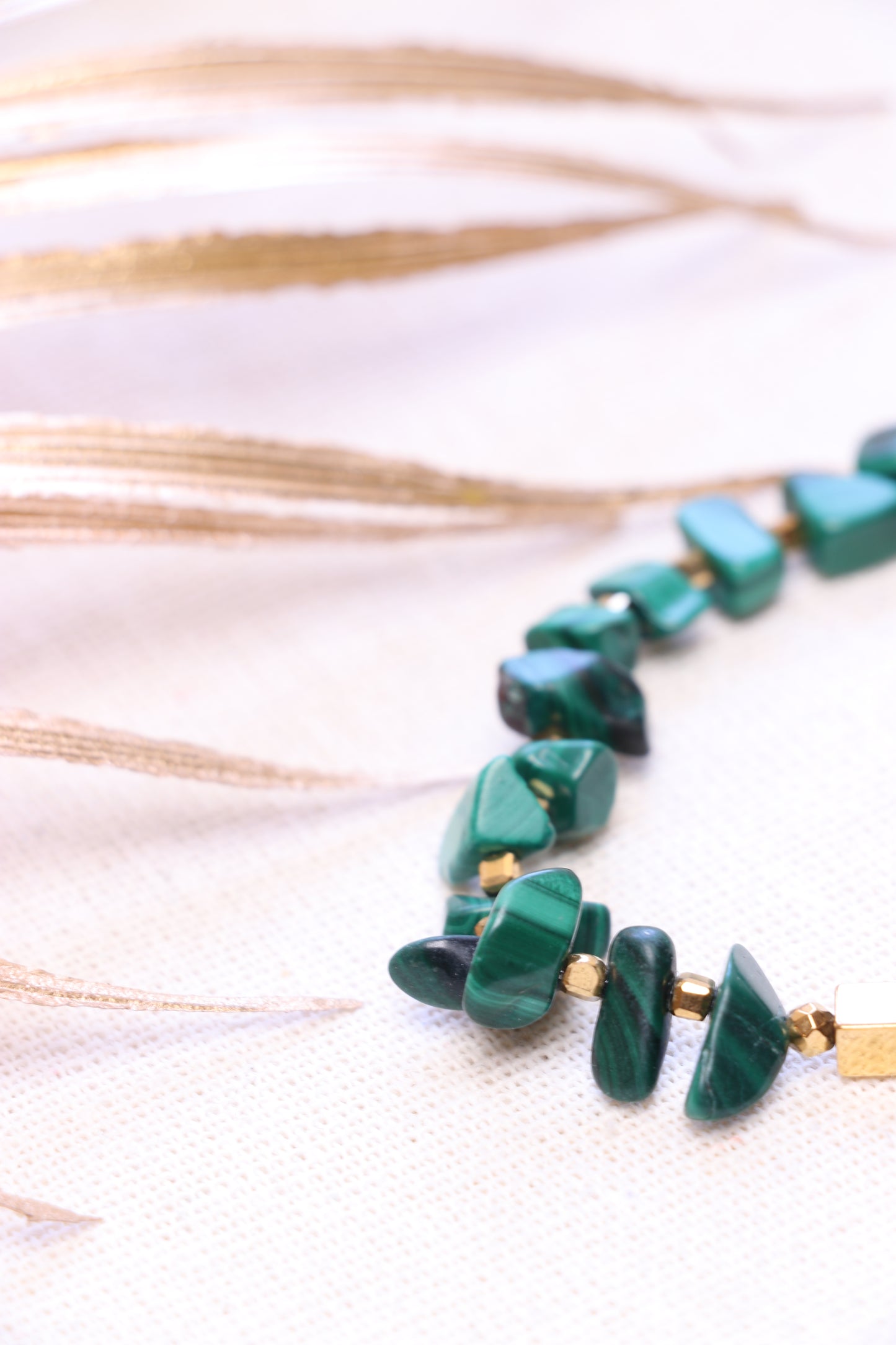 ALTER - Bracelet en Malachite Pendentif Boussole | RÉGÉRATION, ÉQUILIBRE & TRANSFORMATION