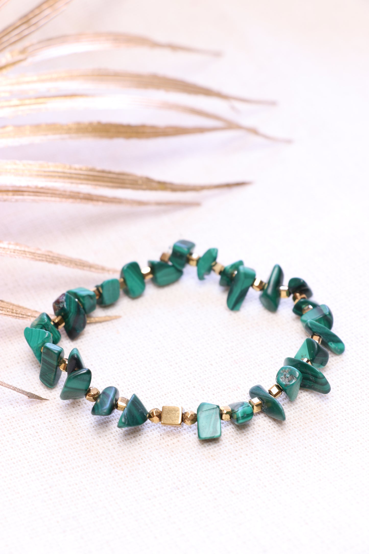 ALTER - Bracelet en Malachite Pendentif Boussole | RÉGÉRATION, ÉQUILIBRE & TRANSFORMATION