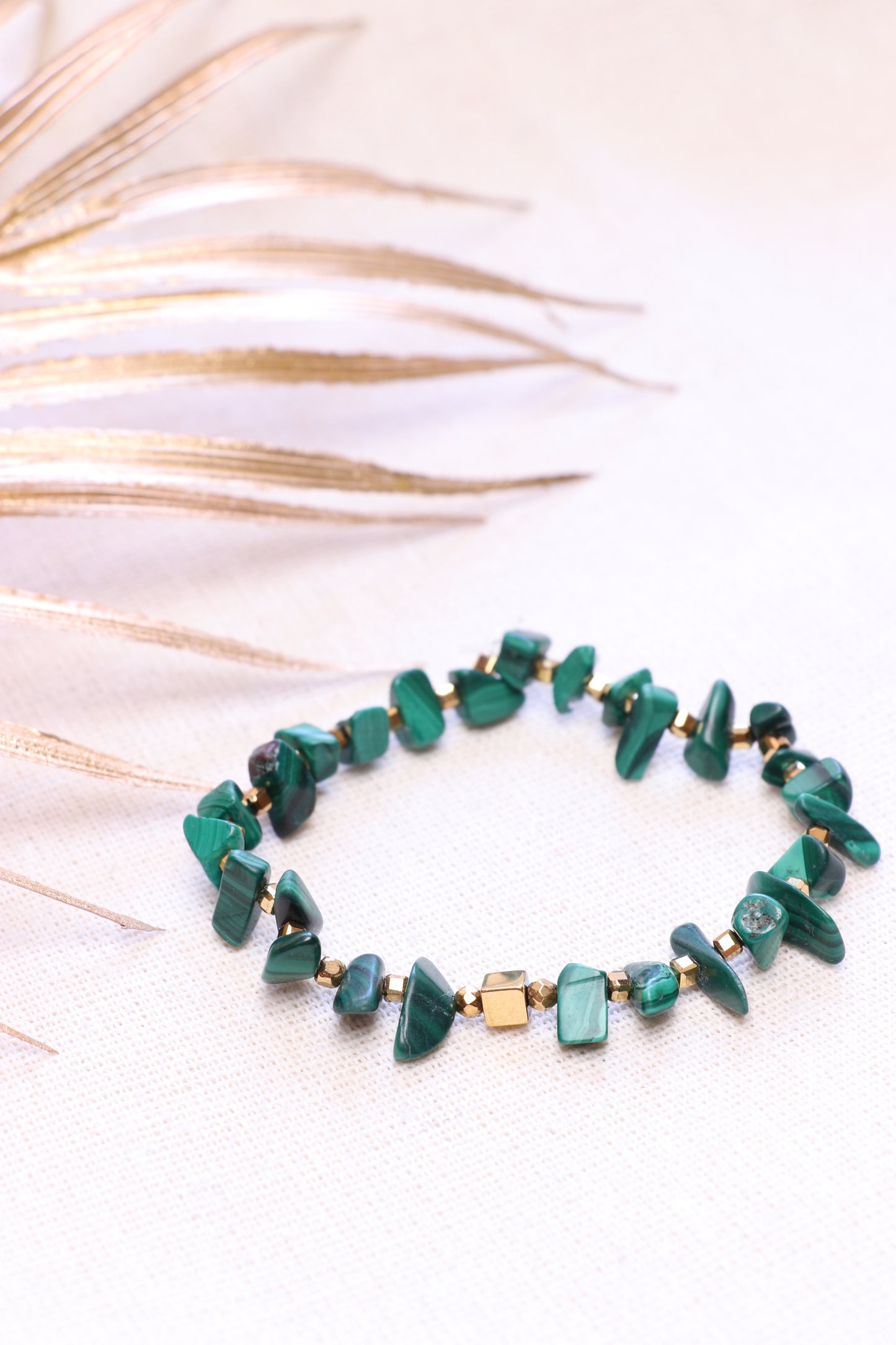ALTER - Bracelet en Malachite Pendentif Boussole | RÉGÉRATION, ÉQUILIBRE & TRANSFORMATION