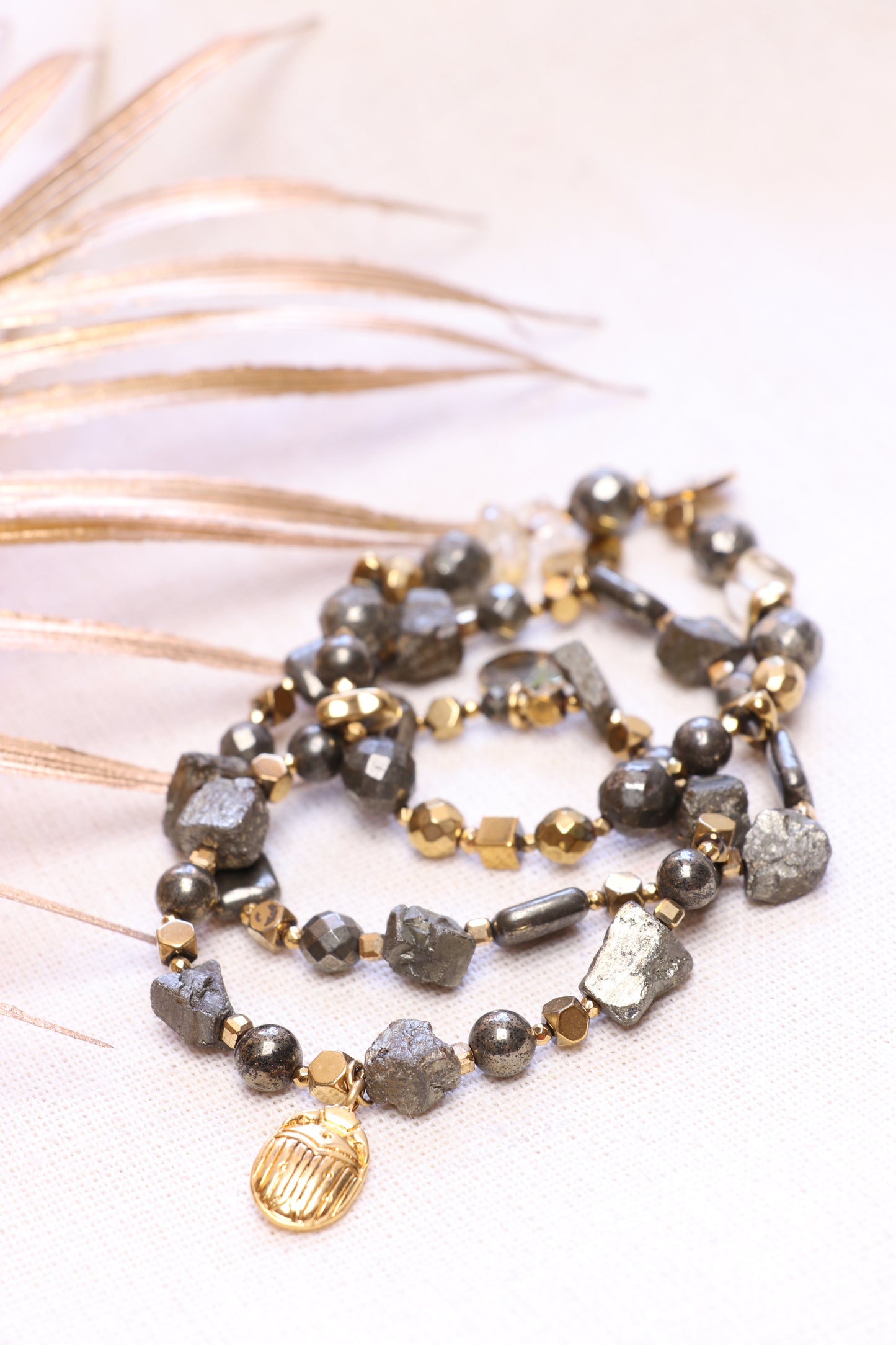 LUMEN |  Bracelet en Pyrite – Confiance en soi & courage | ABONDANCE & OPPORTUNITÉS (Copie)