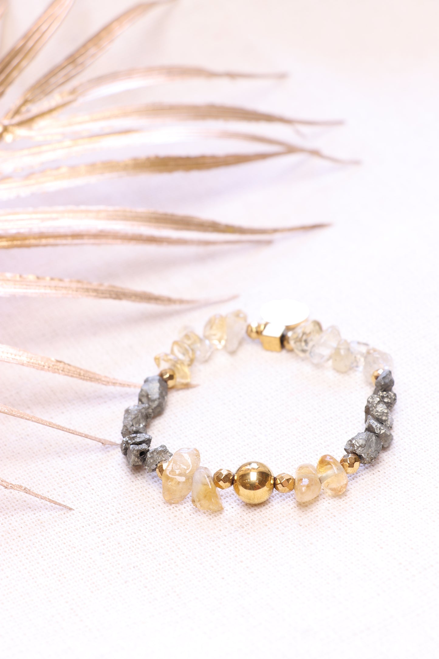 LUMEN |  Bracelet en Pyrite – Confiance en soi & courage | ABONDANCE & OPPORTUNITÉS
