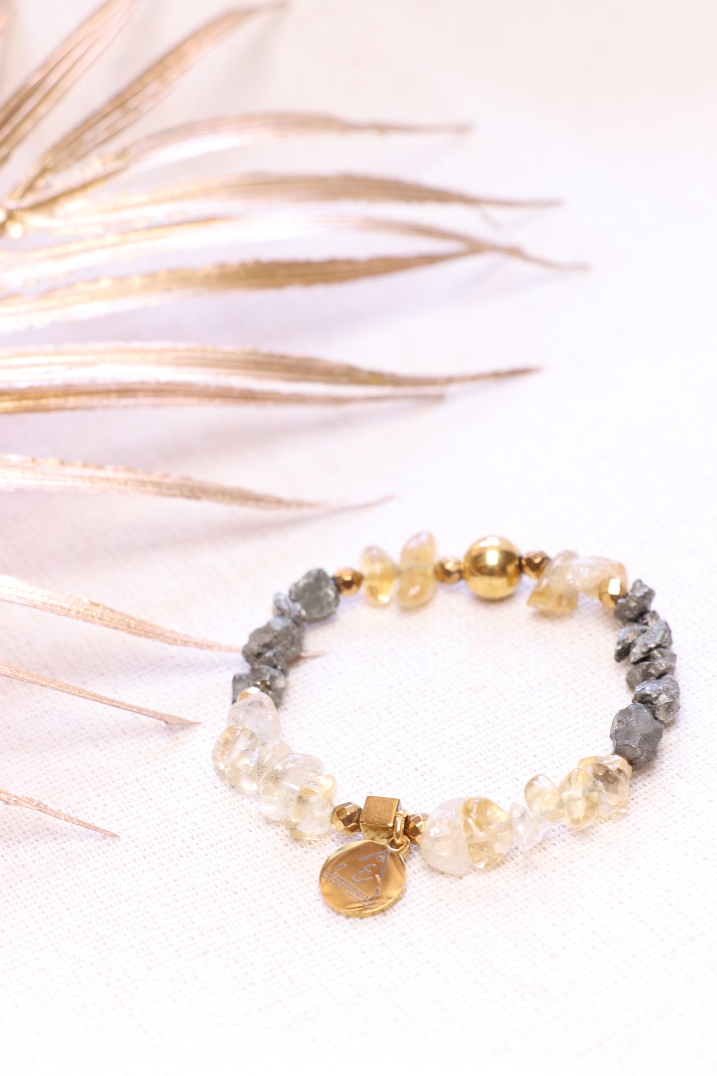 LUMEN |  Bracelet en Pyrite – Confiance en soi & courage | ABONDANCE & OPPORTUNITÉS