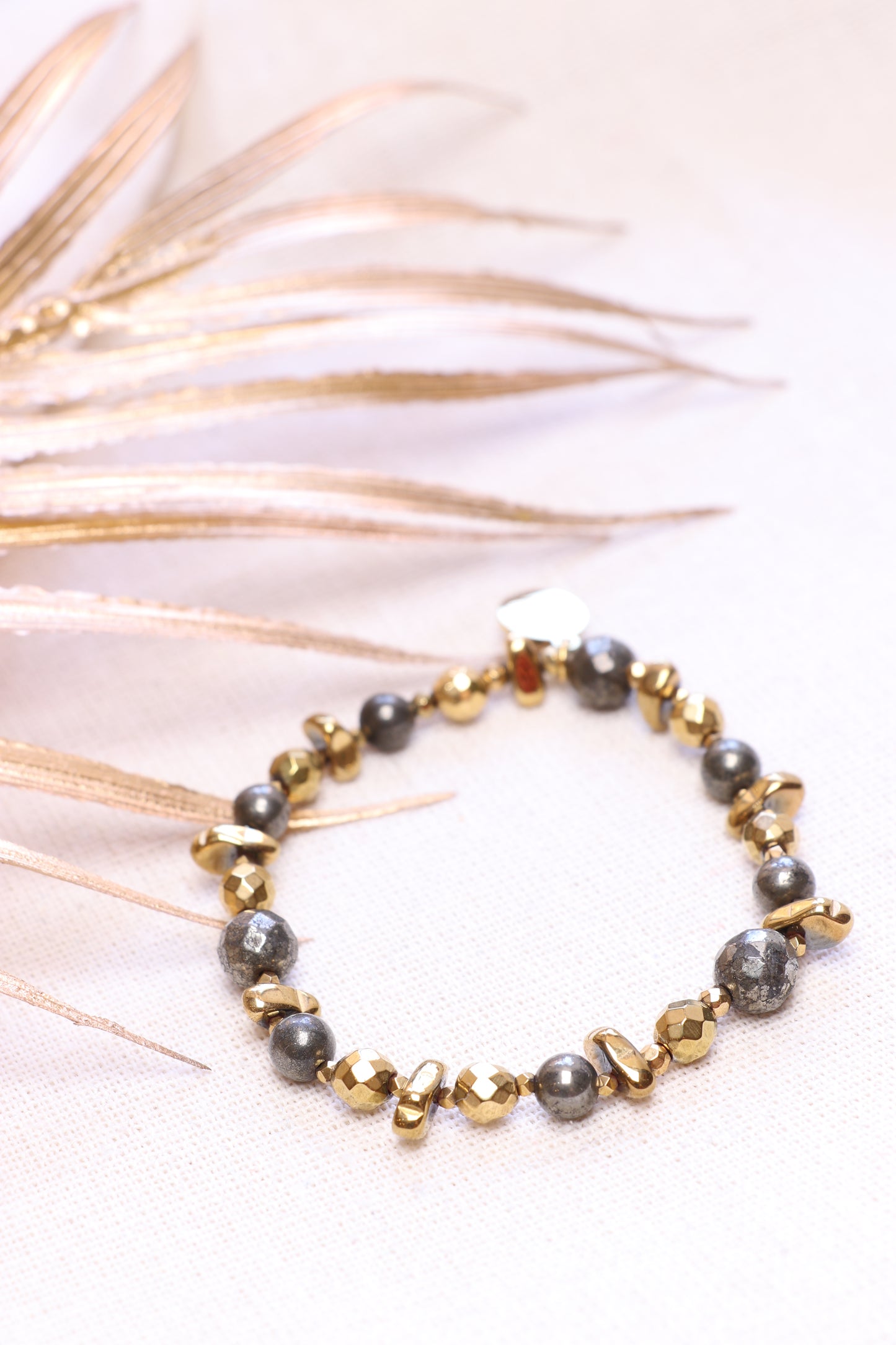 LUMEN |  Bracelet en Pyrite – Confiance en soi & courage | ABONDANCE & OPPORTUNITÉS (Copie)