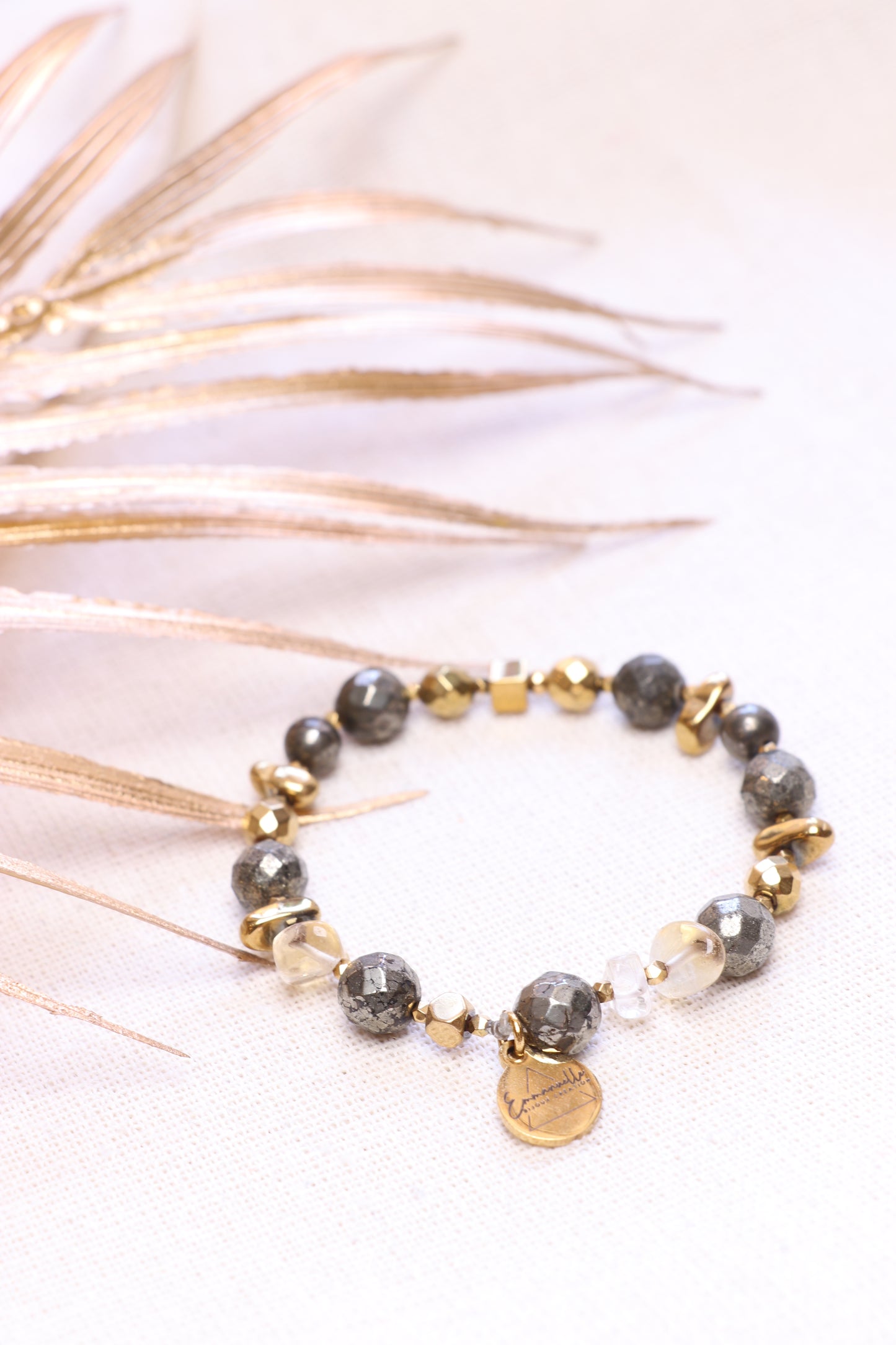 LUMEN |  Bracelet en Pyrite – Confiance en soi & courage | ABONDANCE & OPPORTUNITÉS