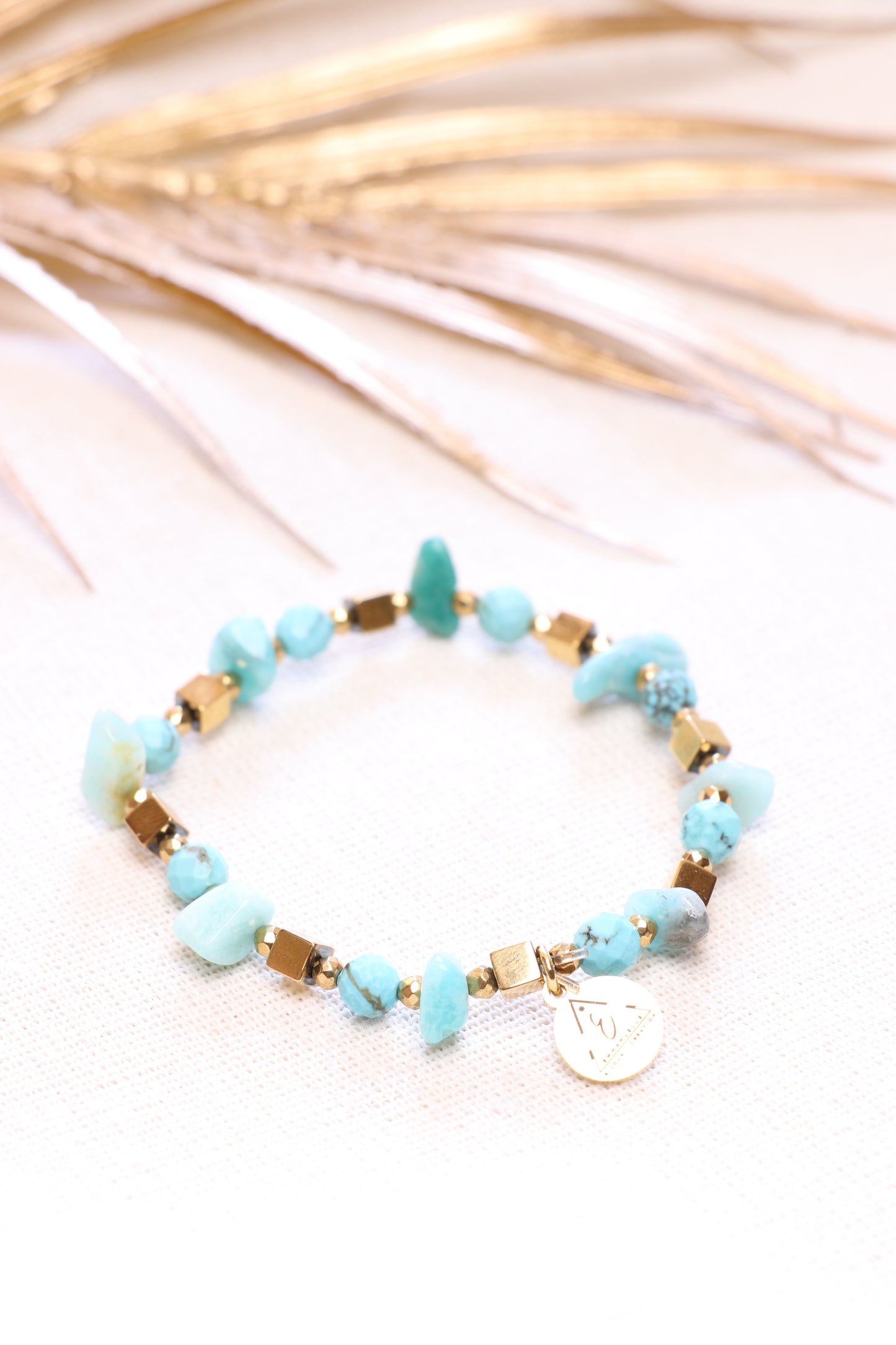 RIVAGE Bracelet en Turquoise | La Vérité du Cœur | Communication & Expression