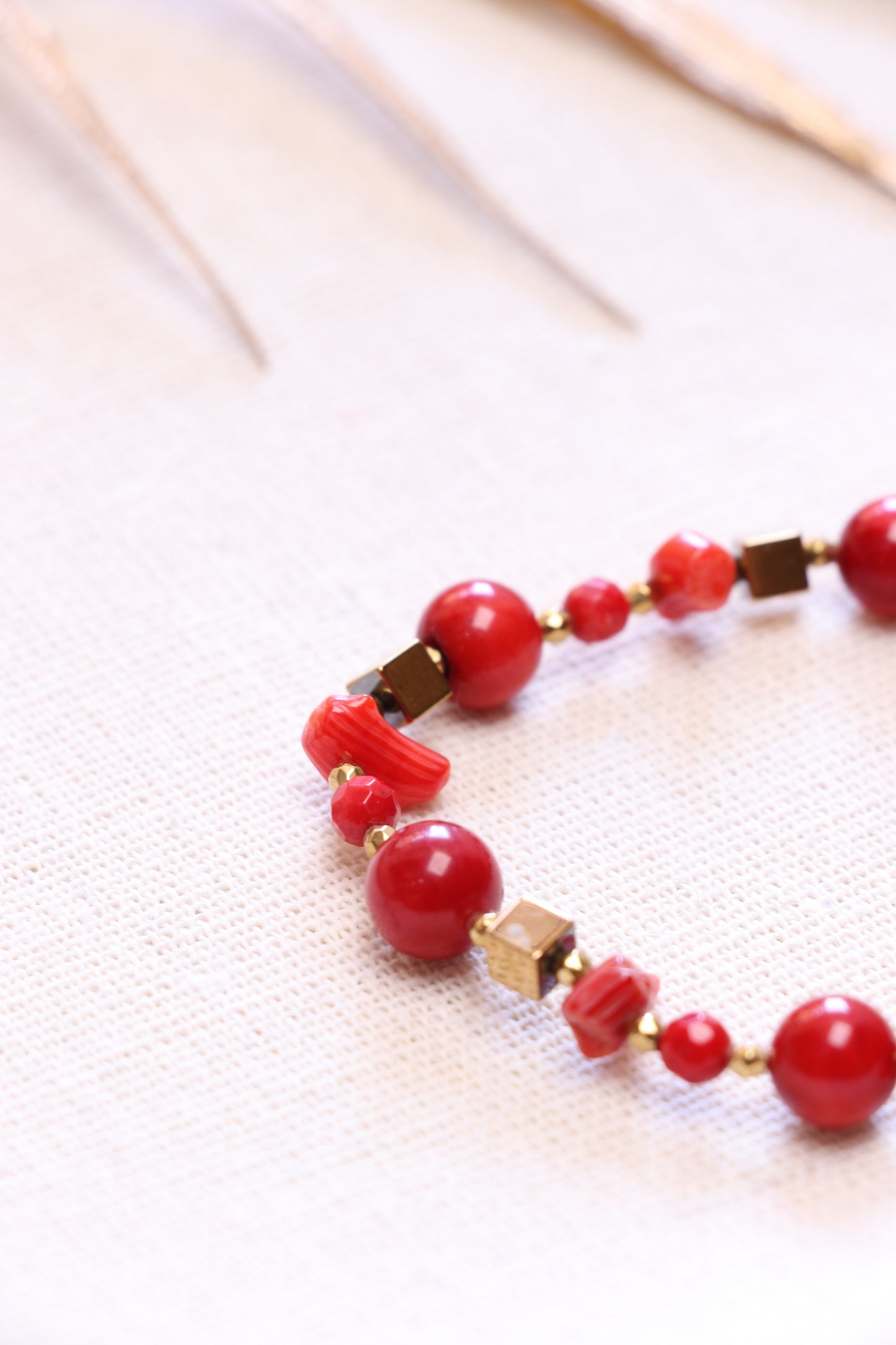 RAKTA Bamboo Coral Bracelet – Joy, Vital Life Force & Body Energy