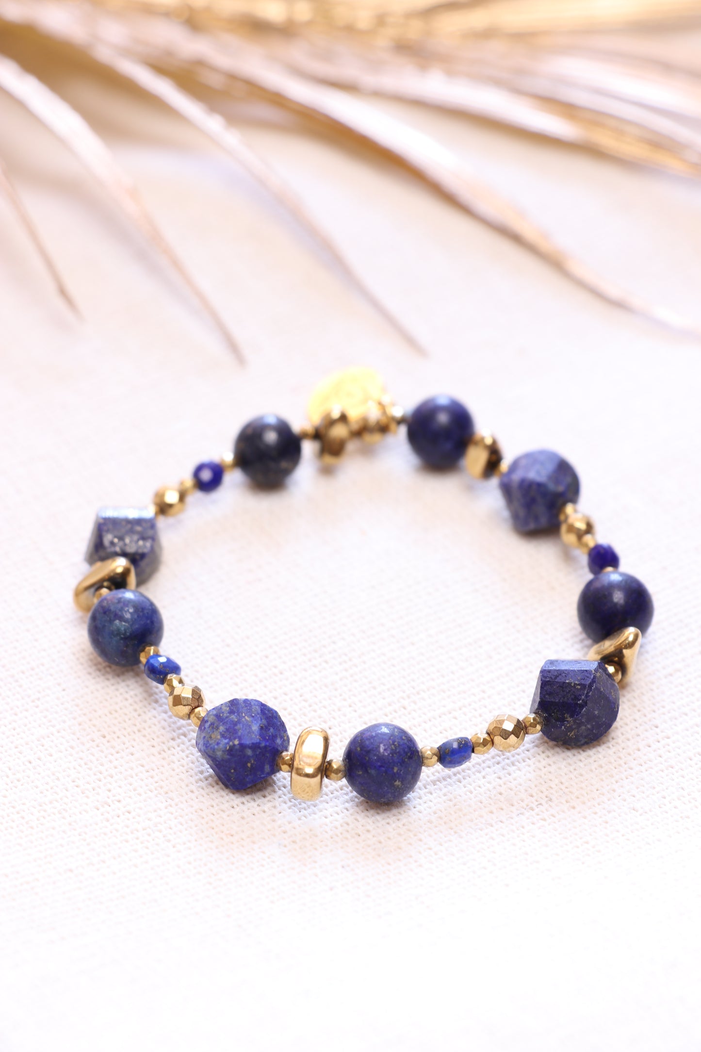 Bracelet Lapis-Lazuli Naturel Pendentif | Intuition & Expression