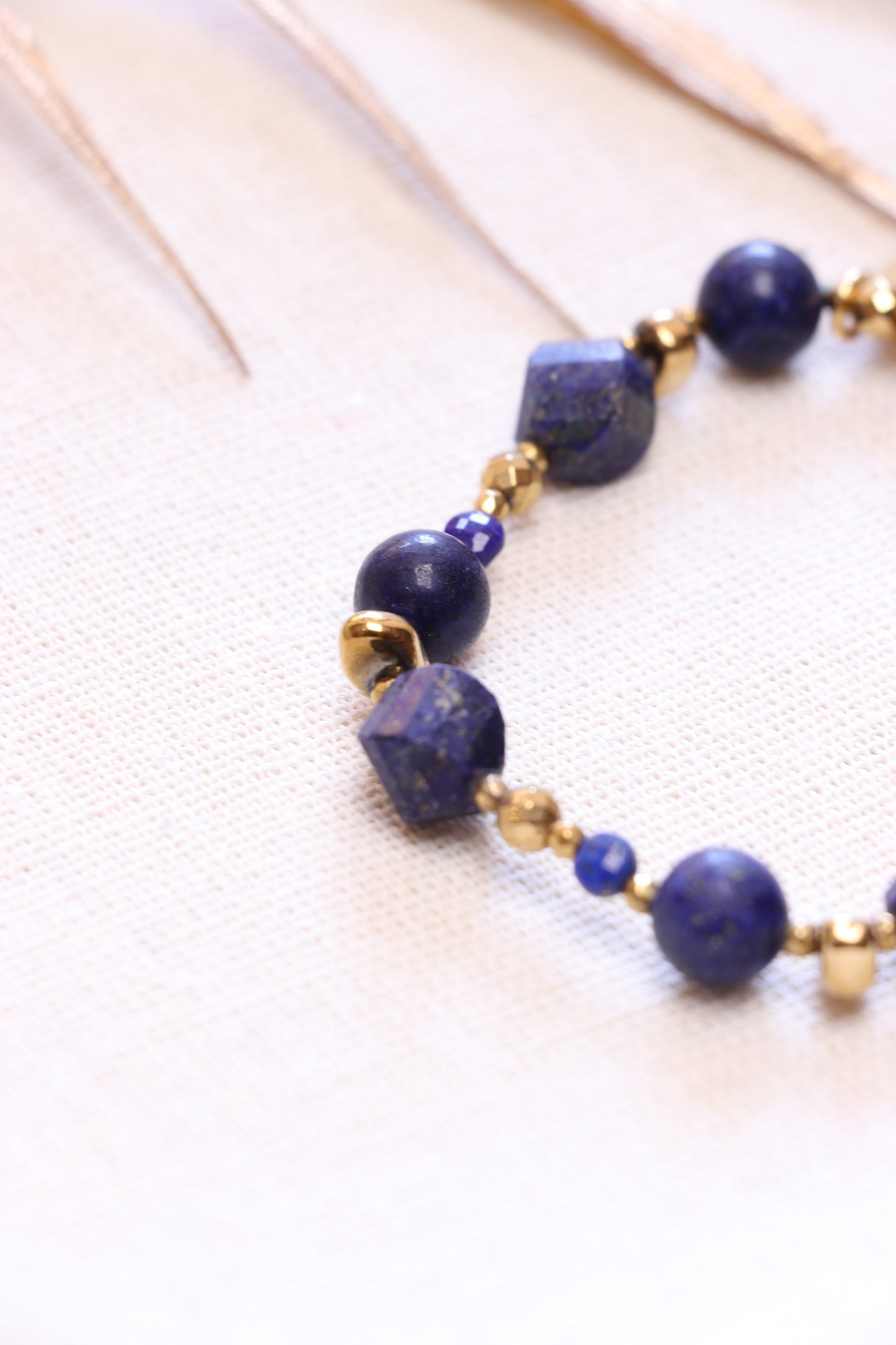 Bracelet Lapis-Lazuli Naturel Pendentif | Intuition & Expression