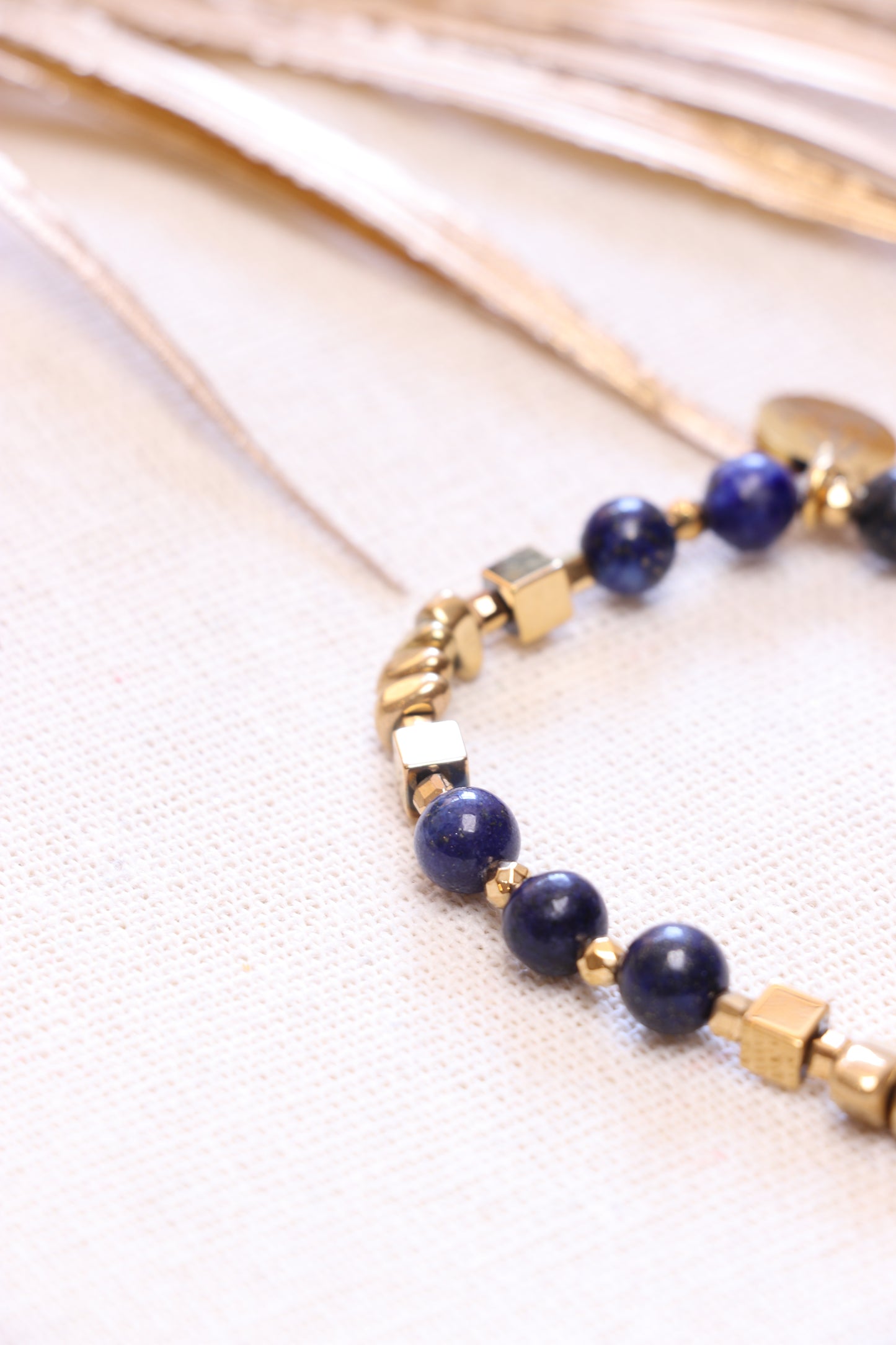 Bracelet Lapis-Lazuli Naturel Pendentif Boussole | Intuition & Expression (Copie)