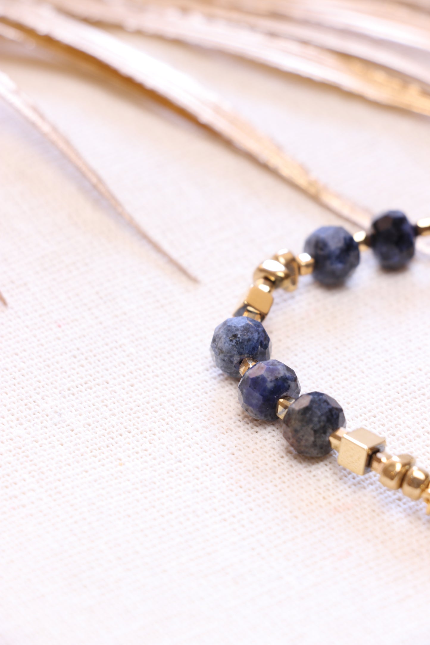 Bracelet Lapis-Lazuli Naturel Médaille Romaine | Intuition & Expression