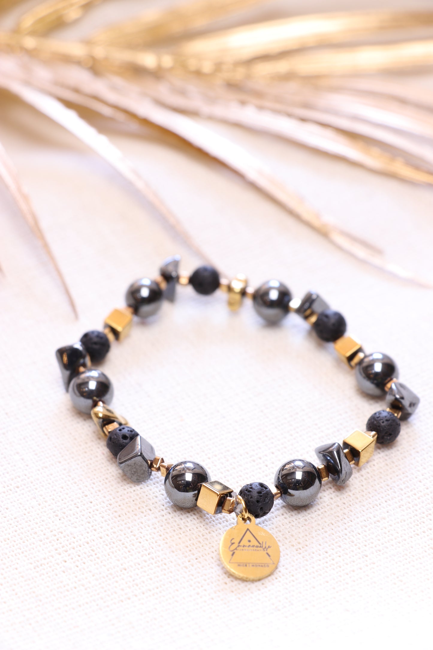 Bracelet EGIDE en Hématite | Protection contre les énergies négatives