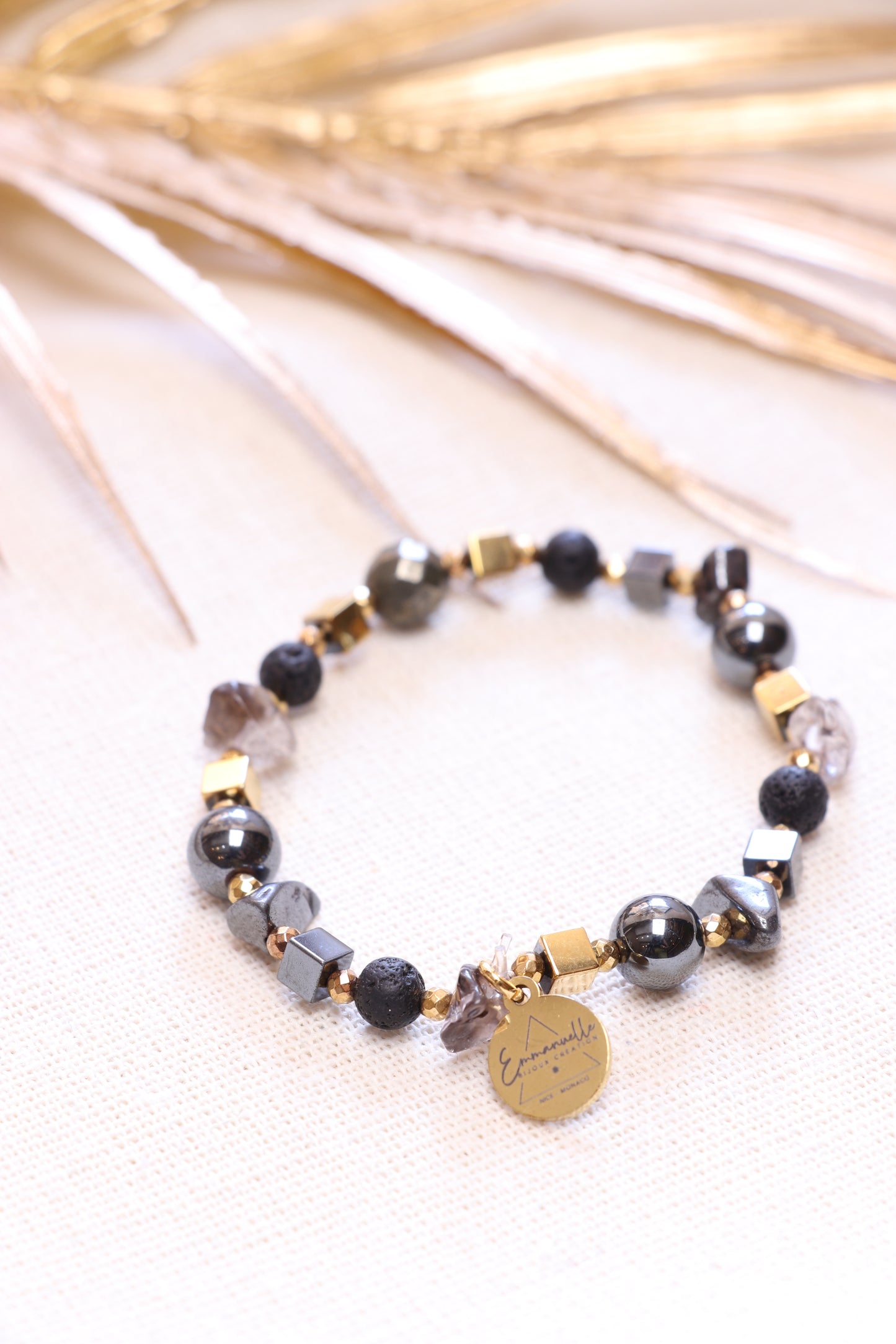 Bracelet EGIDE en Hématite | Protection contre les énergies négatives